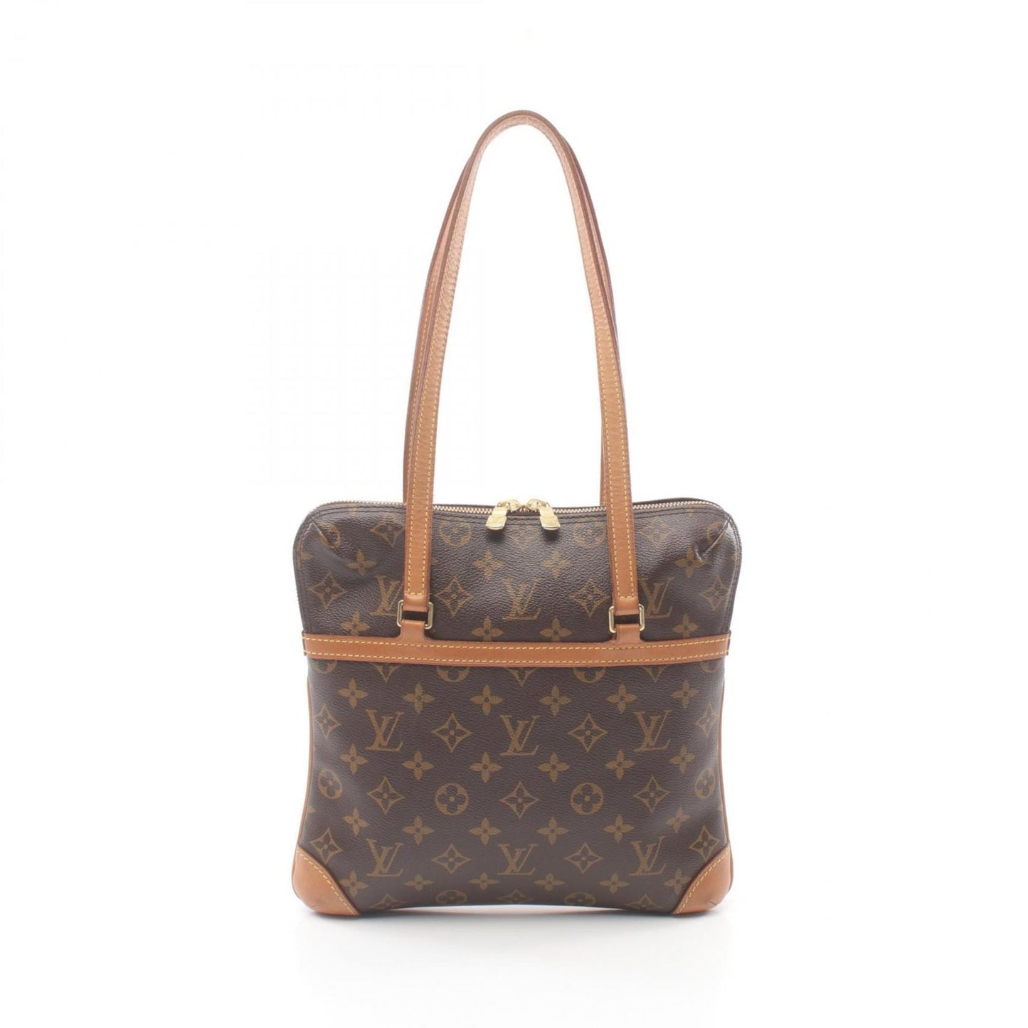 Louis Vuitton Brown Pvc Leather Shoulder Bag ()