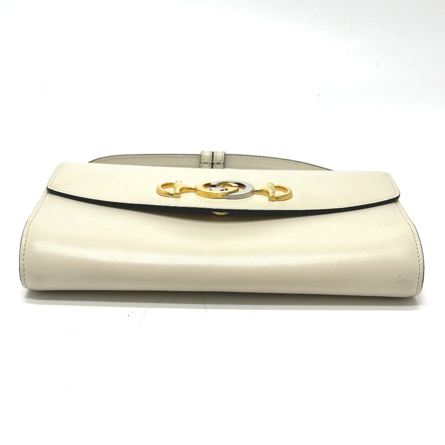 Gucci White Leather Shoulder Bag