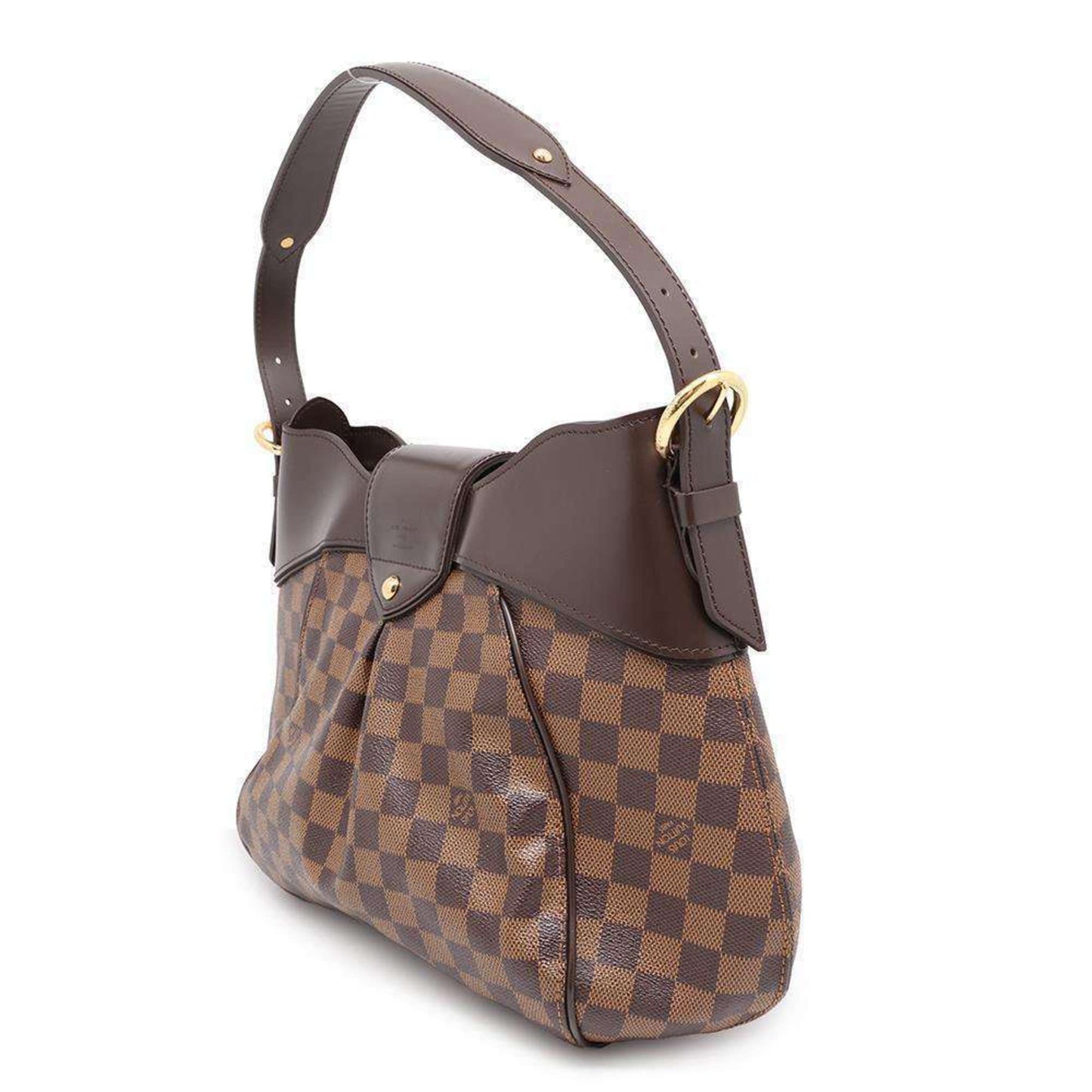 Louis Vuitton Damier Damier Canvas Ebene Red Color Damier Canvas Shoulder Bag