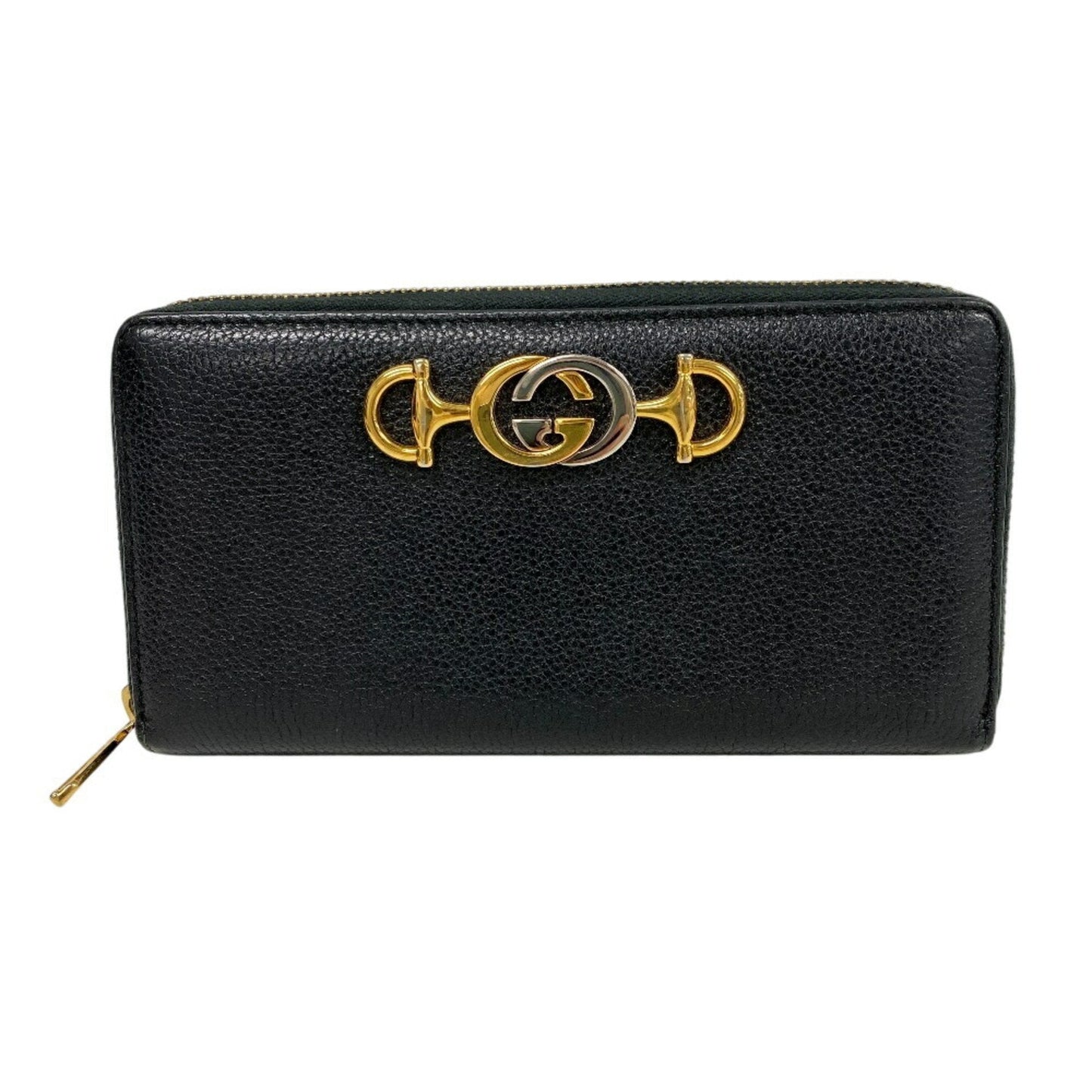 Gucci Black Leather Long Wallet (Bi-Fold) ()