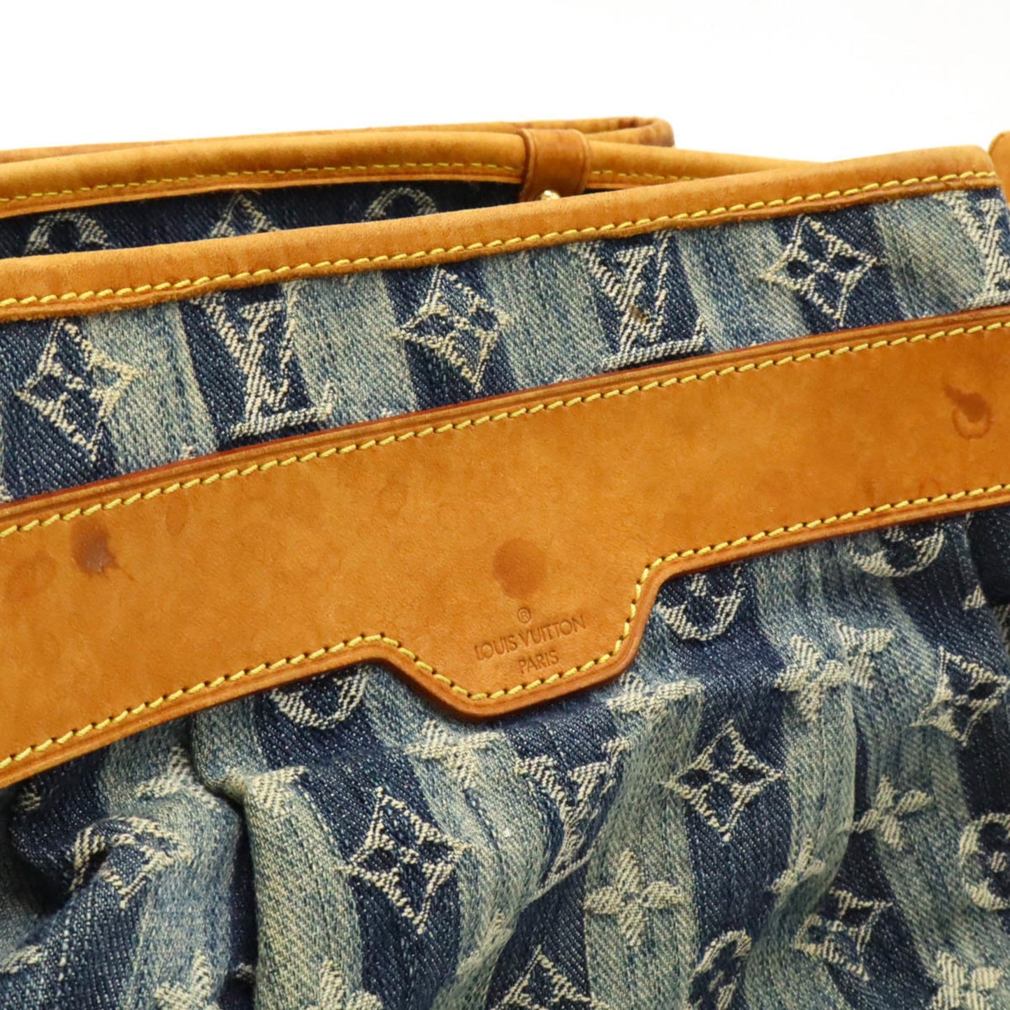 Louis Vuitton Black Blue Monogram Monogram Denim Shoulder Bag