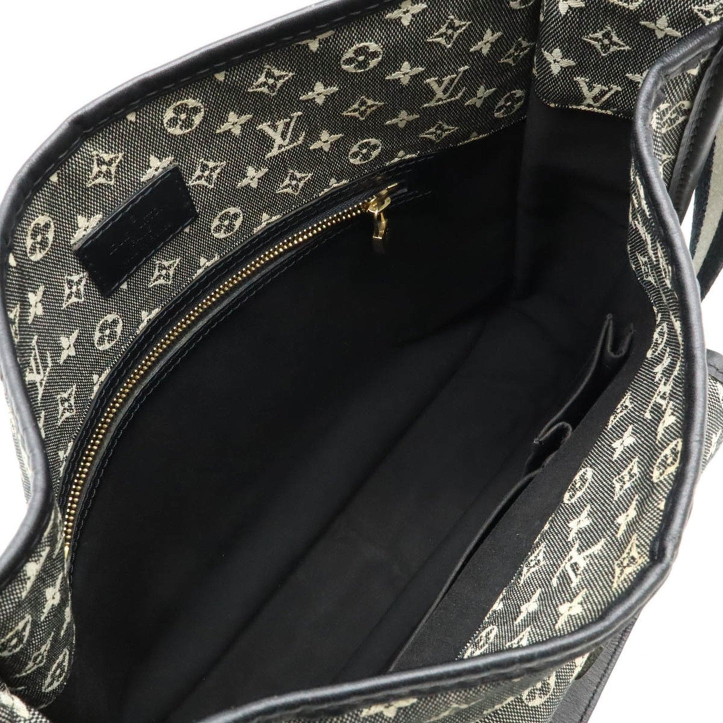 Louis Vuitton Noir Canvas Leather Shoulder Bag