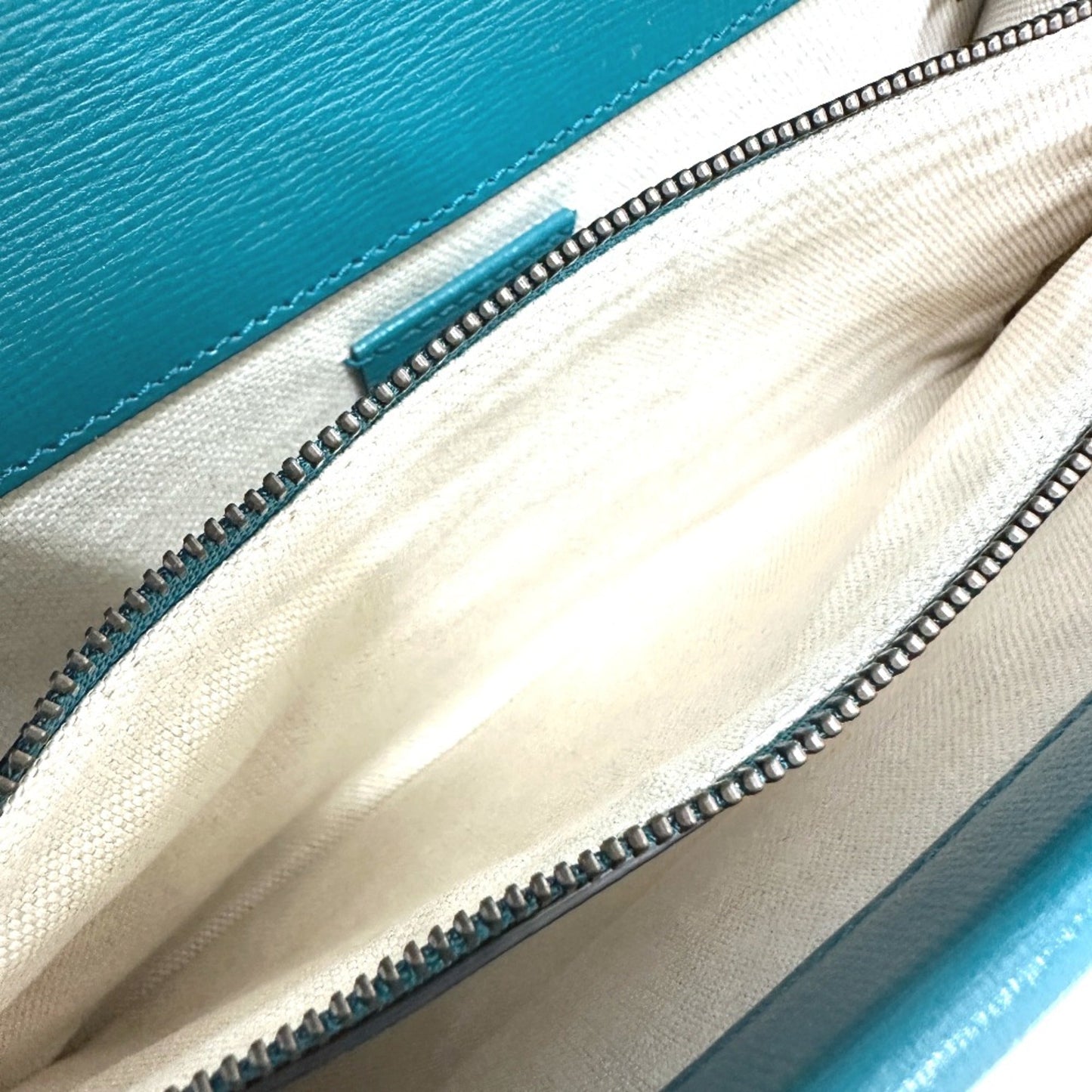 Gucci Blue Leather Shoulder Bag