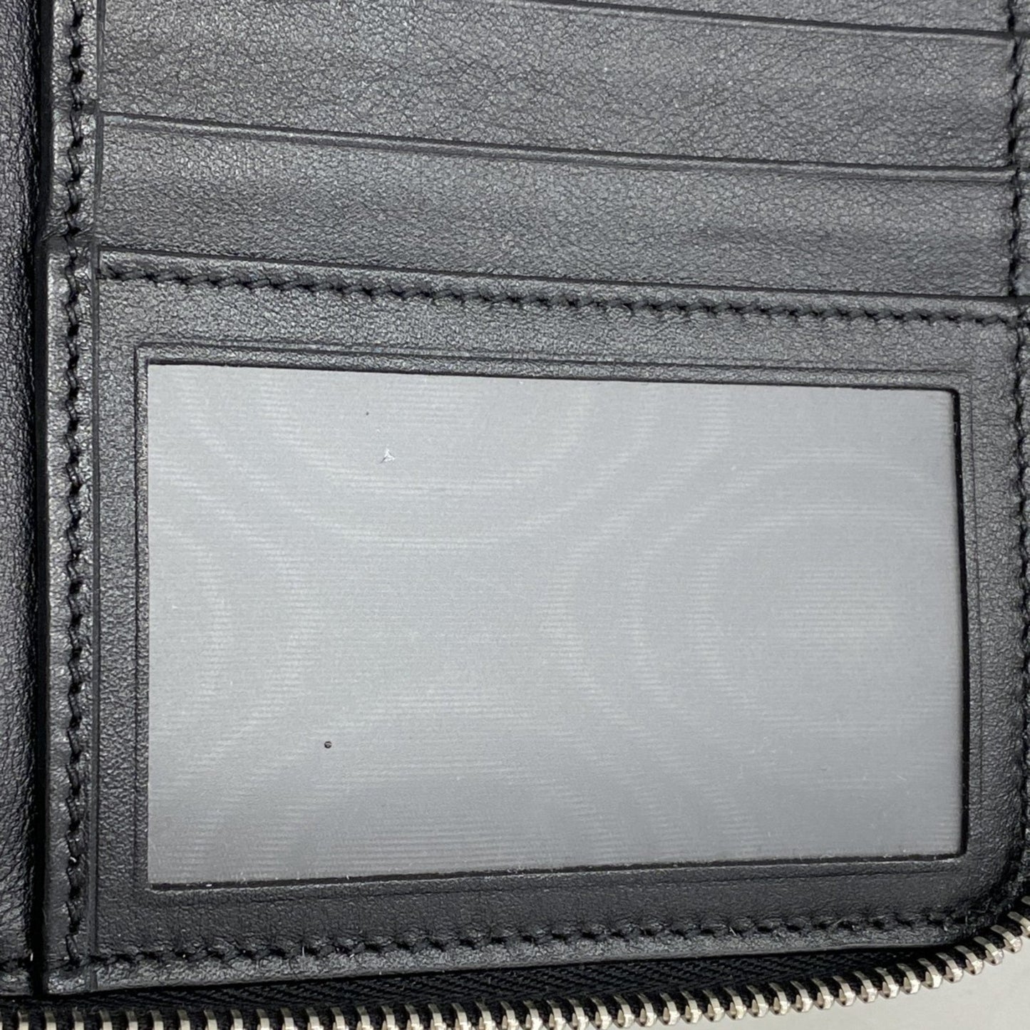 Gucci Black Leather Long Wallet (Bi-Fold)
