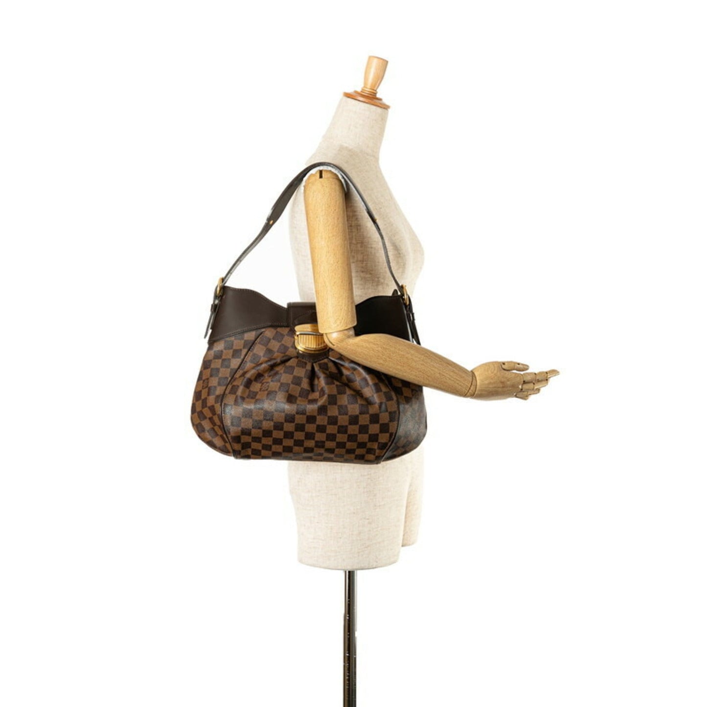 Louis Vuitton Brown Pvc Leather Shoulder Bag