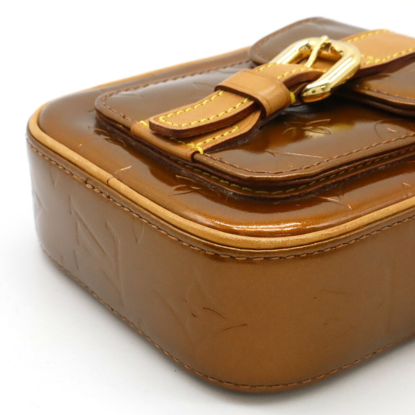 Louis Vuitton Bronze Monogram Vernis Pochette Shoulder Bag