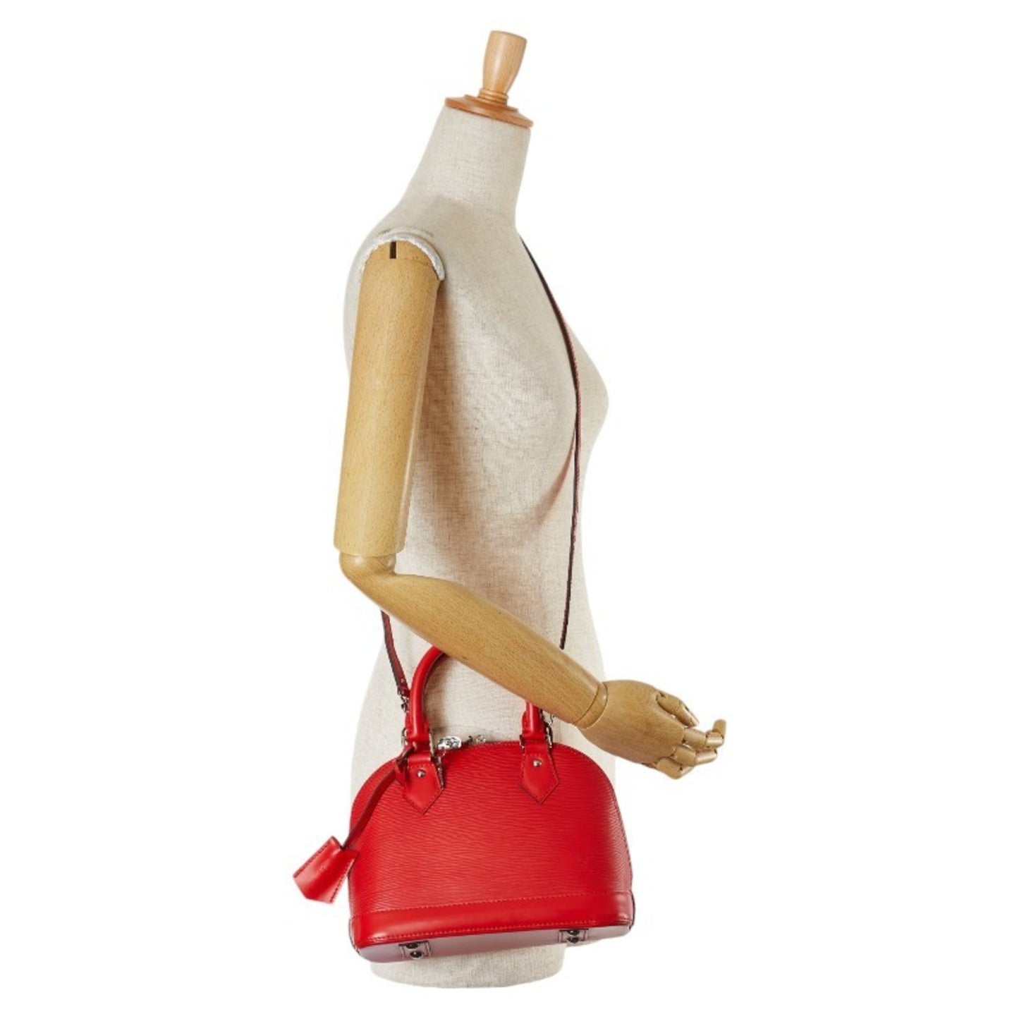 Louis Vuitton Coquelicots Red Color Leather Handbag Shoulder Bag