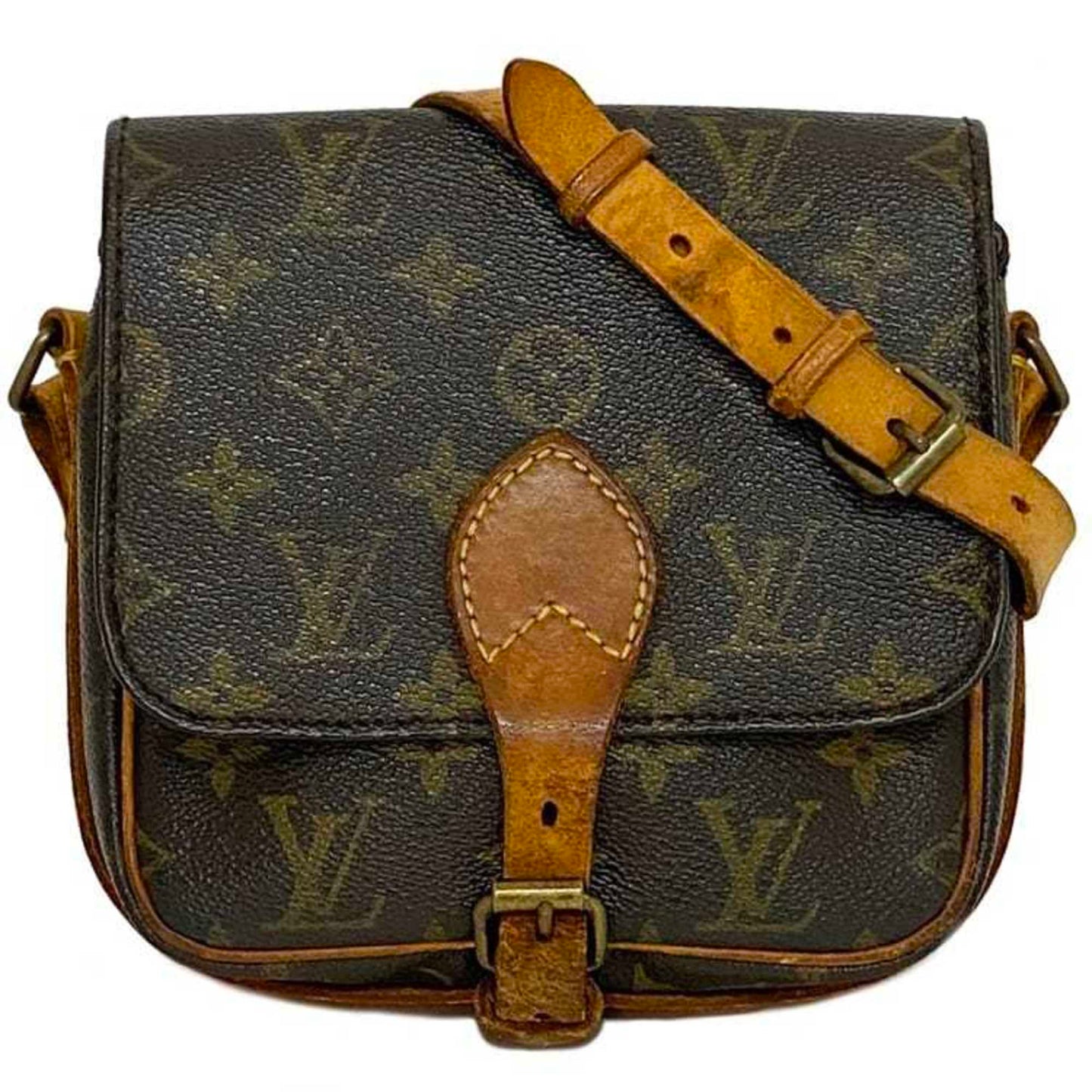 Louis Vuitton Brown Monogram Monogram Leather Shoulder Bag ()