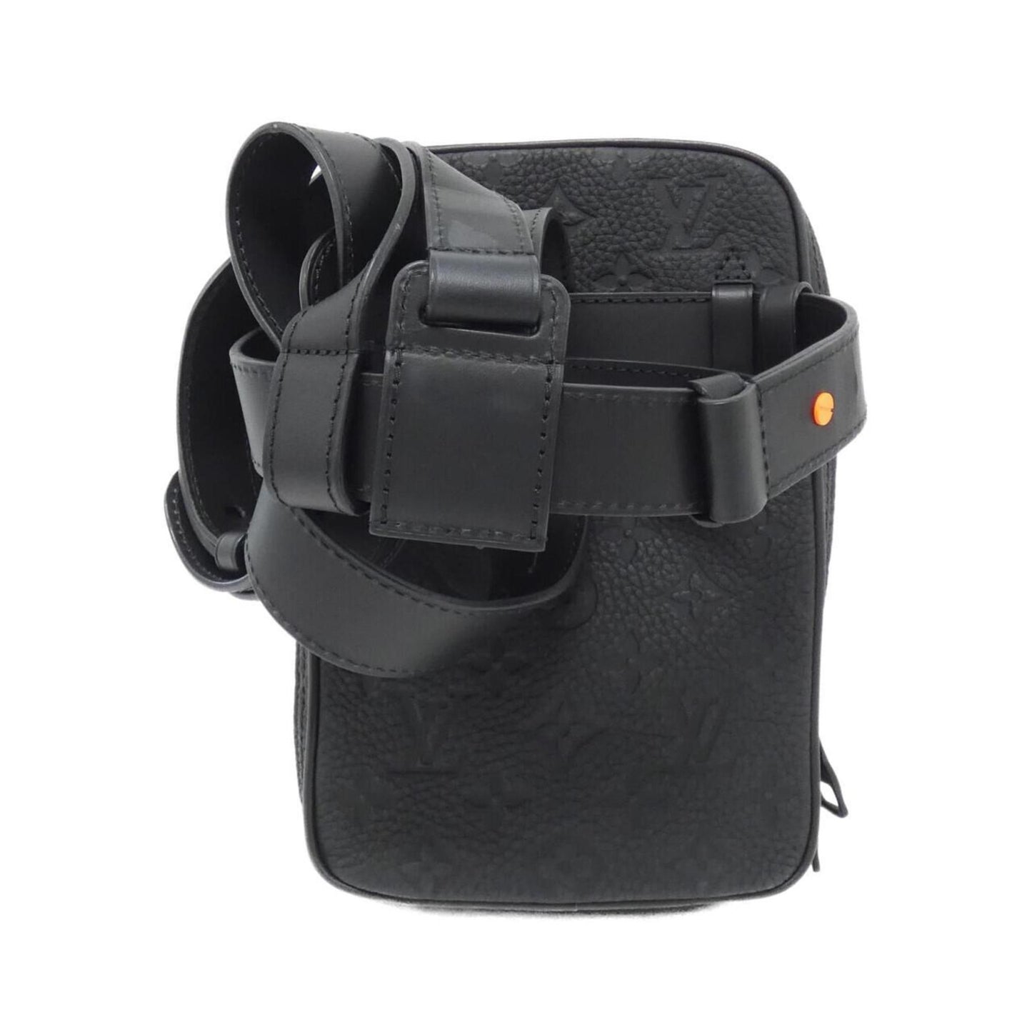 Louis Vuitton Black Leather Shoulder Bag