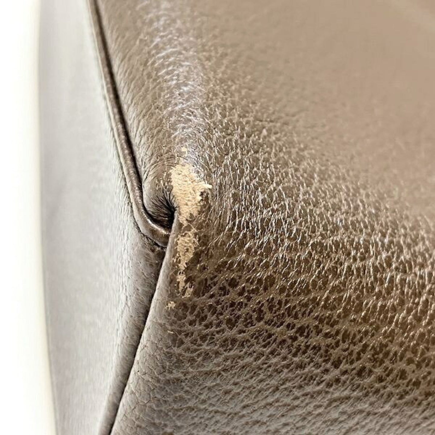 Gucci Brown Leather Shoulder Bag Tote Bag
