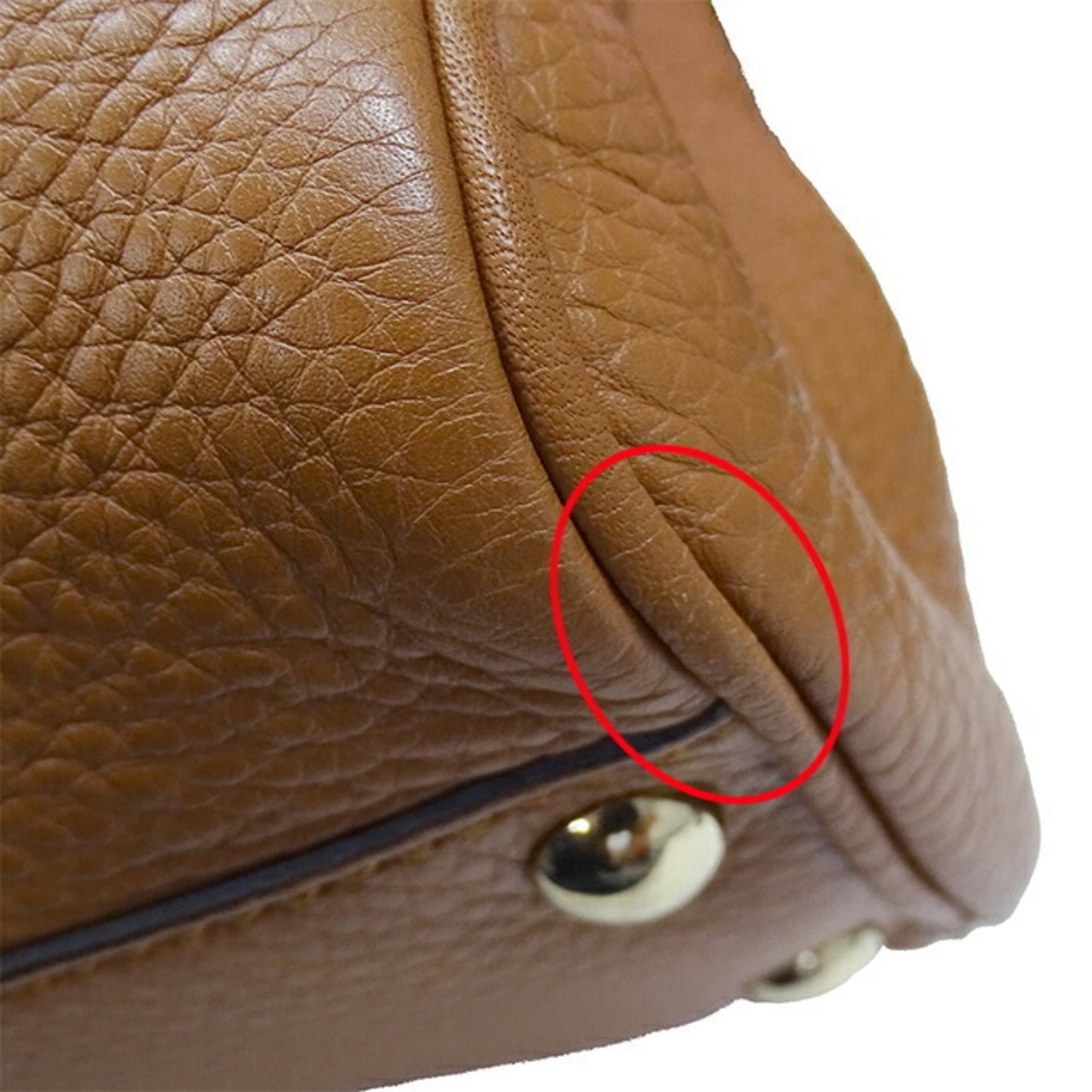 Gucci Brown Leather Handbag Shoulder Bag