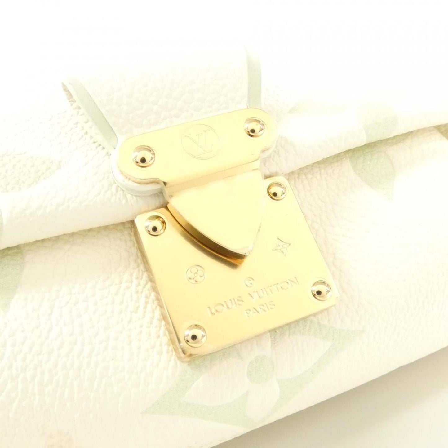 Louis Vuitton Bicolor Ivory Leather Shoulder Bag
