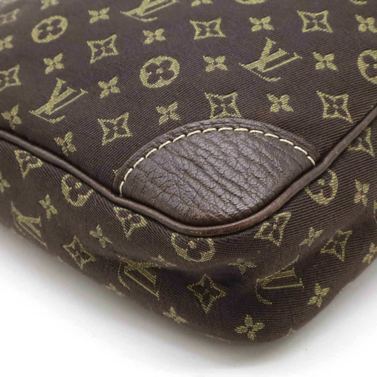 Louis Vuitton Brown Ebene Canvas Leather Pochette Shoulder Bag