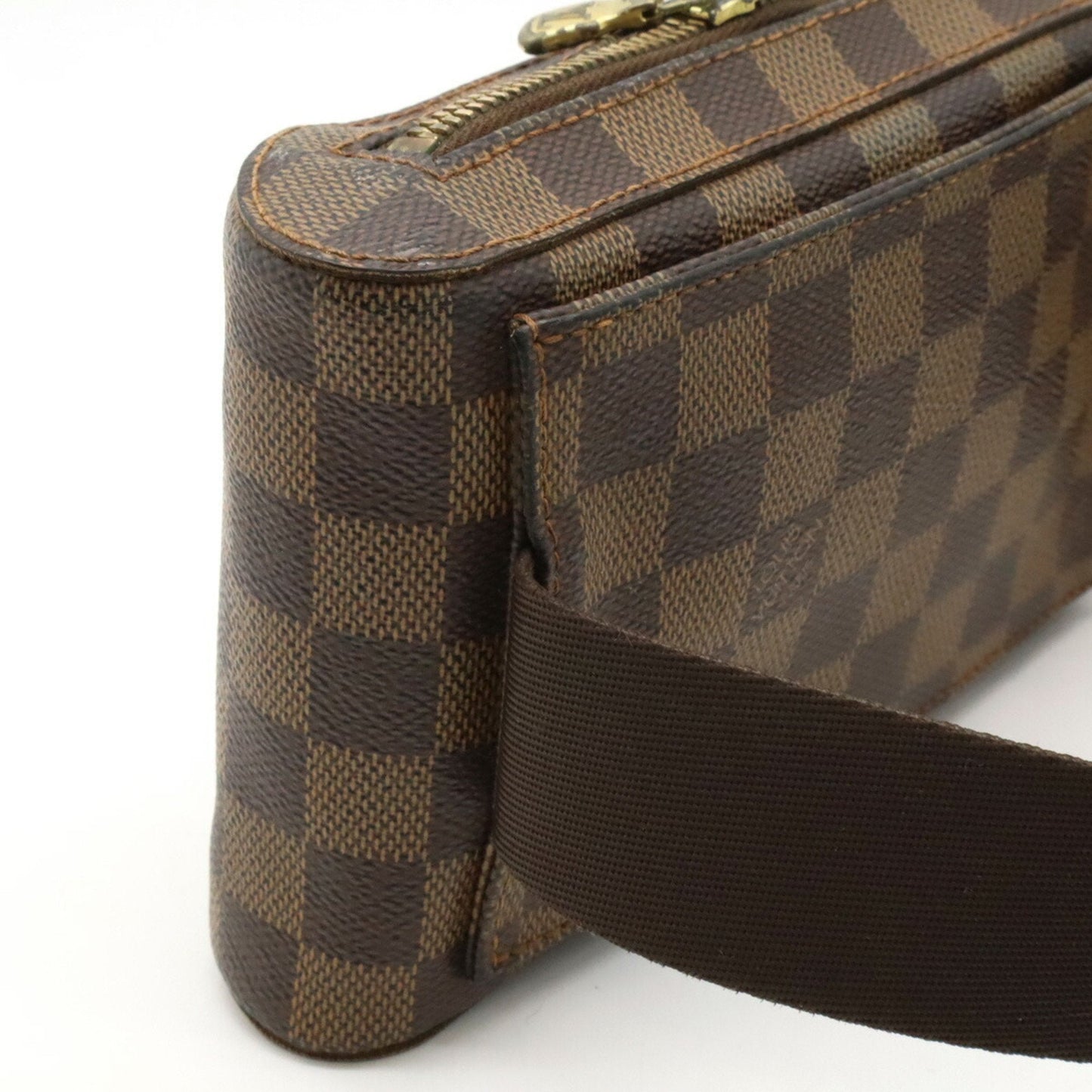 Louis Vuitton Brown Damier Canvas Pvc Shoulder Bag Sling Bag