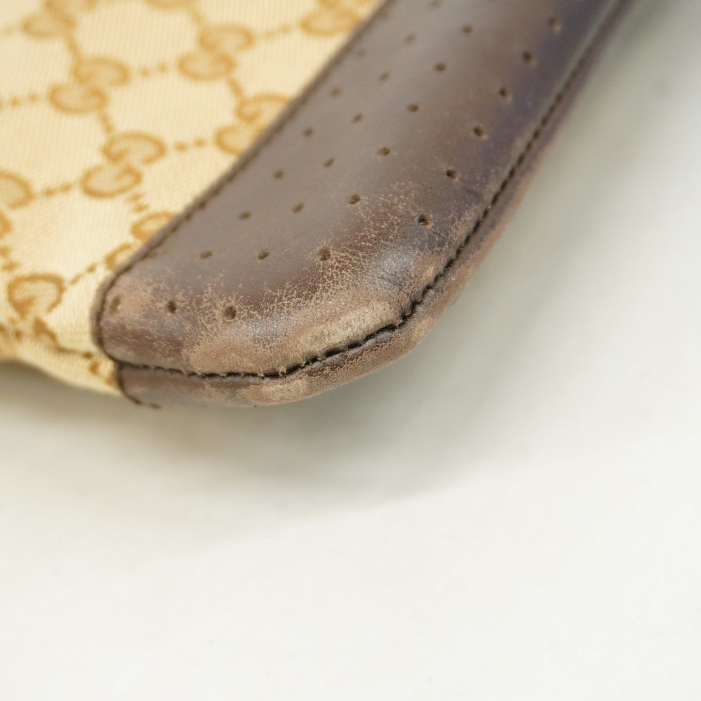Gucci Brown Canvas Shoulder Bag