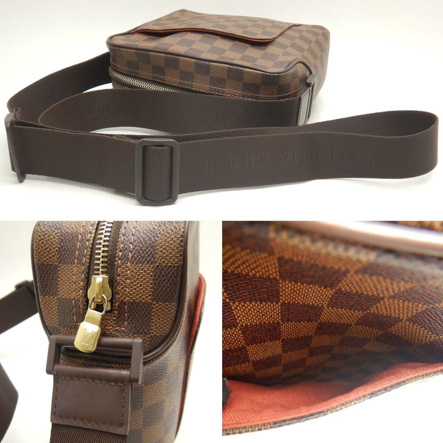Louis Vuitton Damier Canvas Ebene Pvc Shoulder Bag