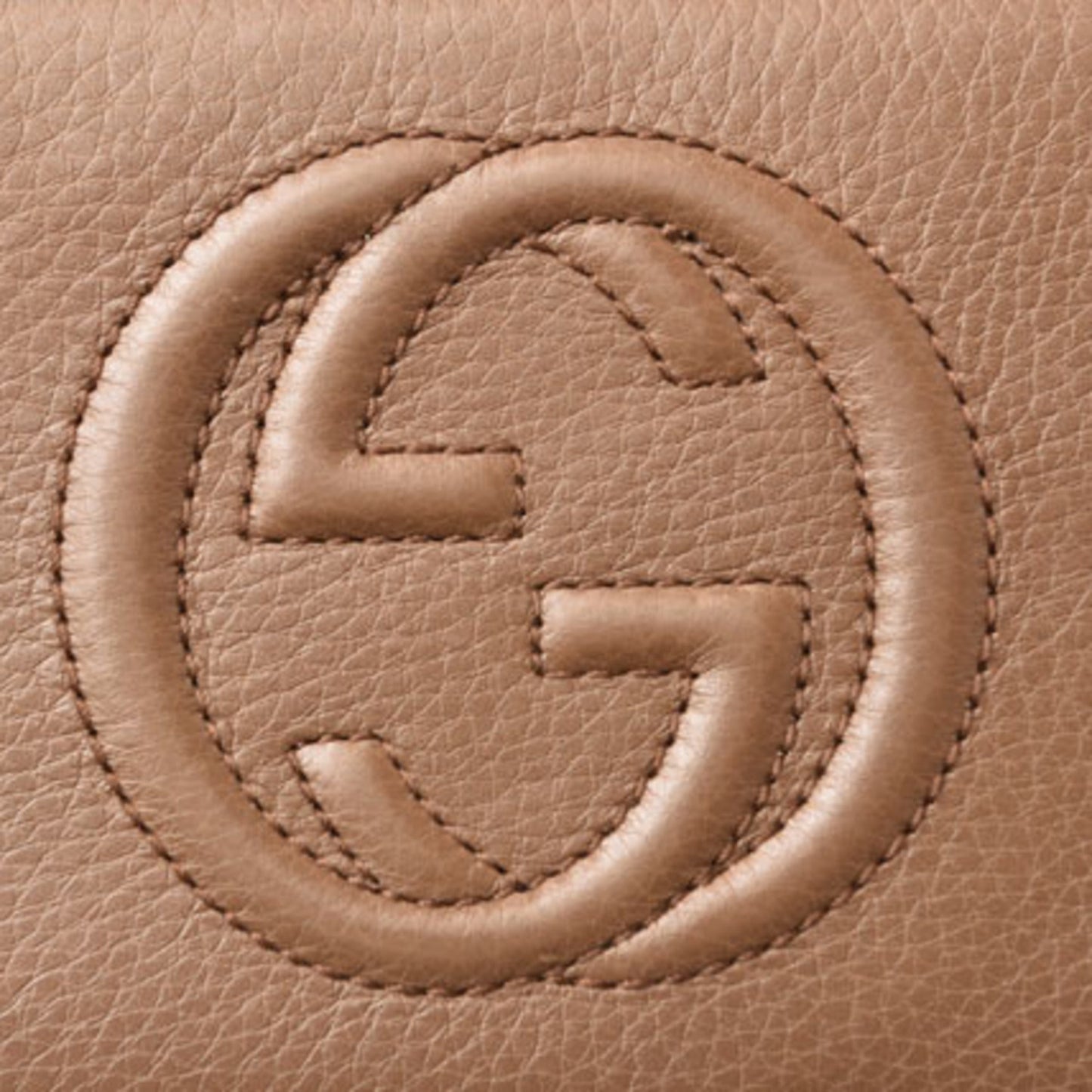 Gucci Soho Brown Leather Long Wallet (Bi-Fold)