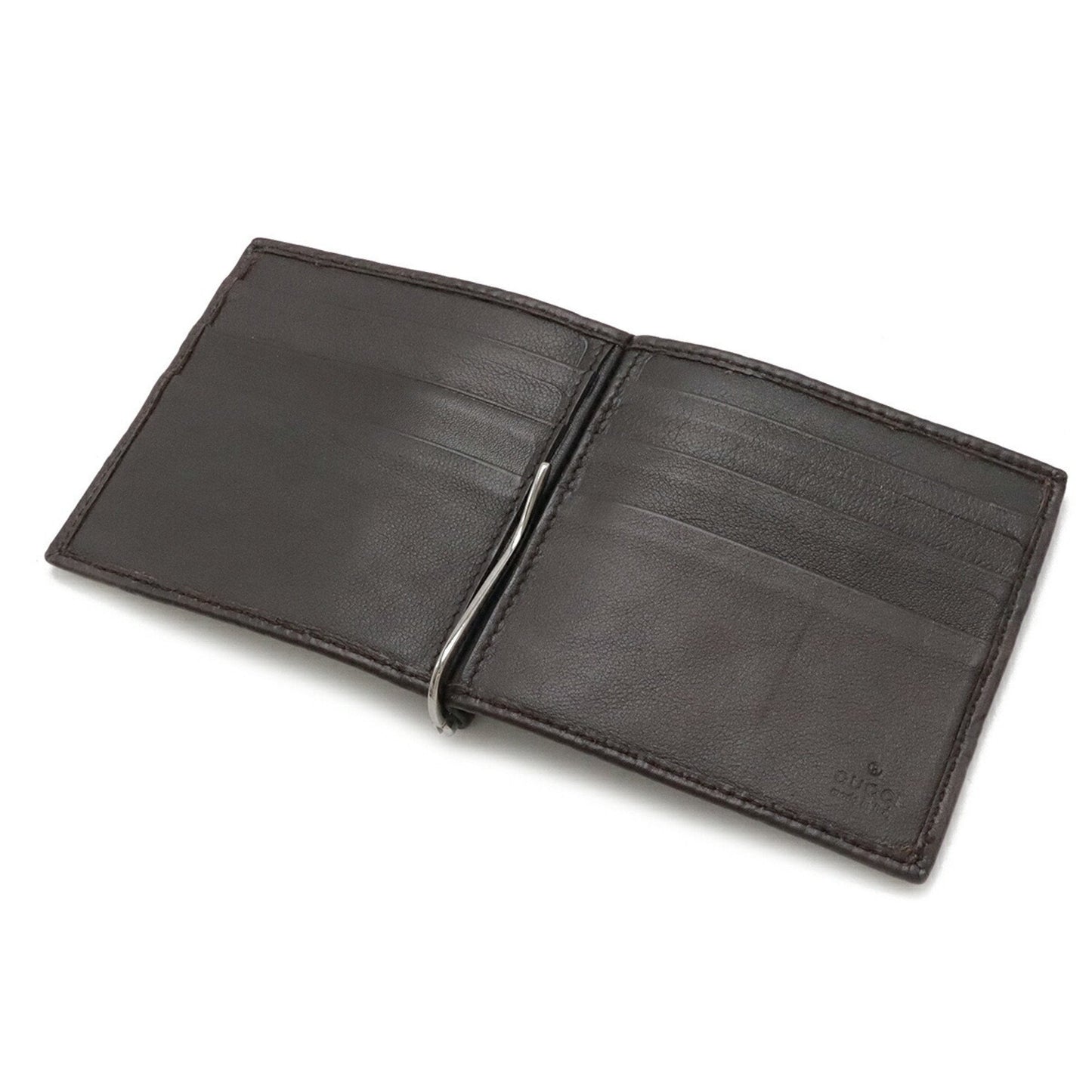 Gucci Dark Brown Leather Wallet (Bi-Fold)