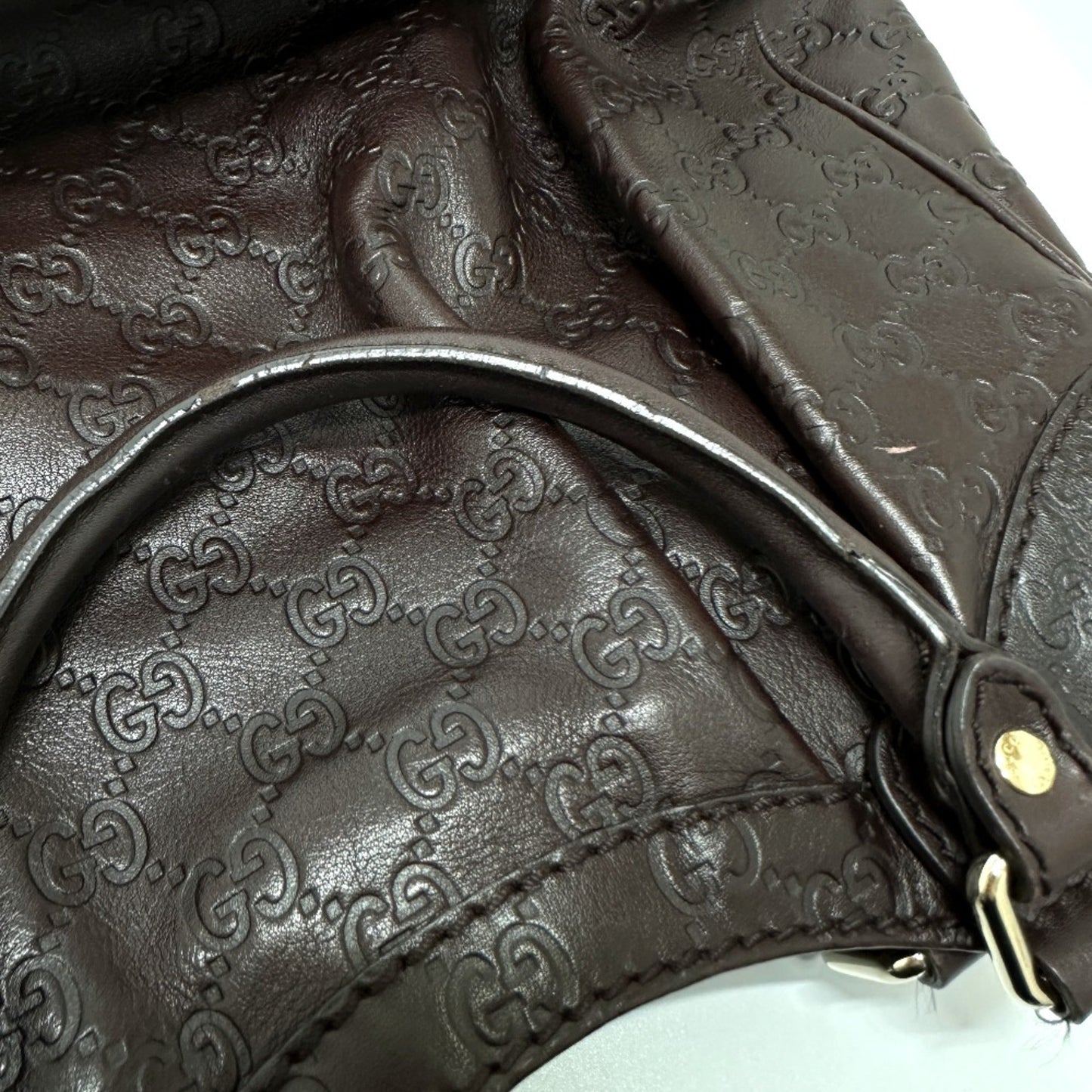 Gucci Brown Leather Tote Bag