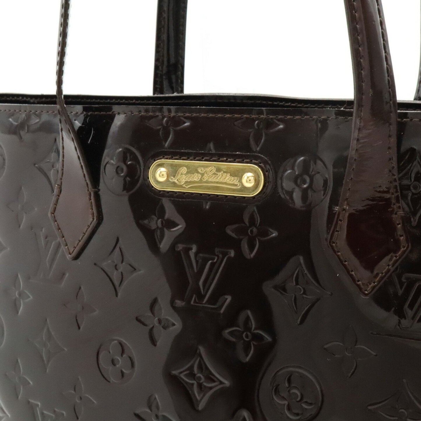 Louis Vuitton Amarante Leather Shoulder Bag Tote Bag