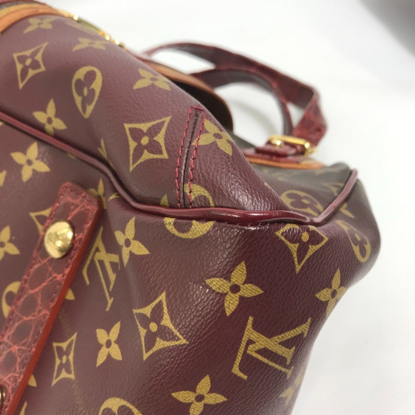 Louis Vuitton Red Cloth Shoulder Bag