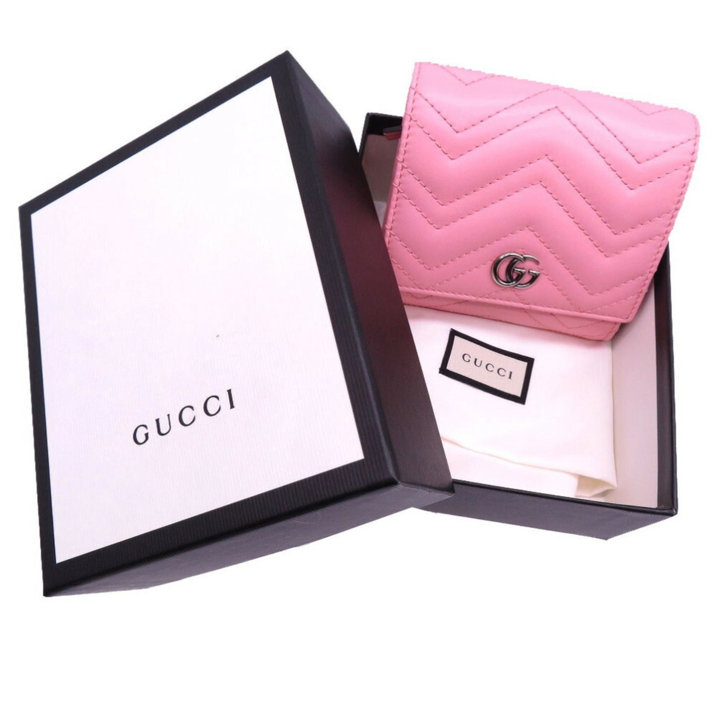Gucci Pink Leather Wallet (Bi-Fold)