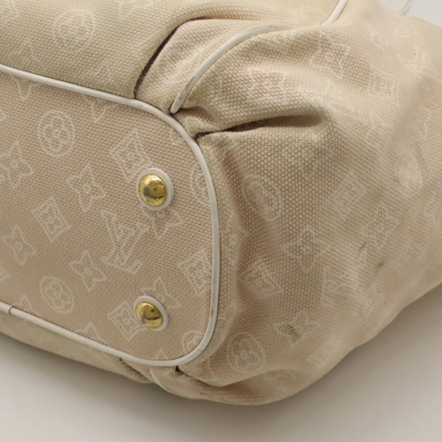 Louis Vuitton Sable Canvas Leather Pouch Shoulder Bag Tote Bag