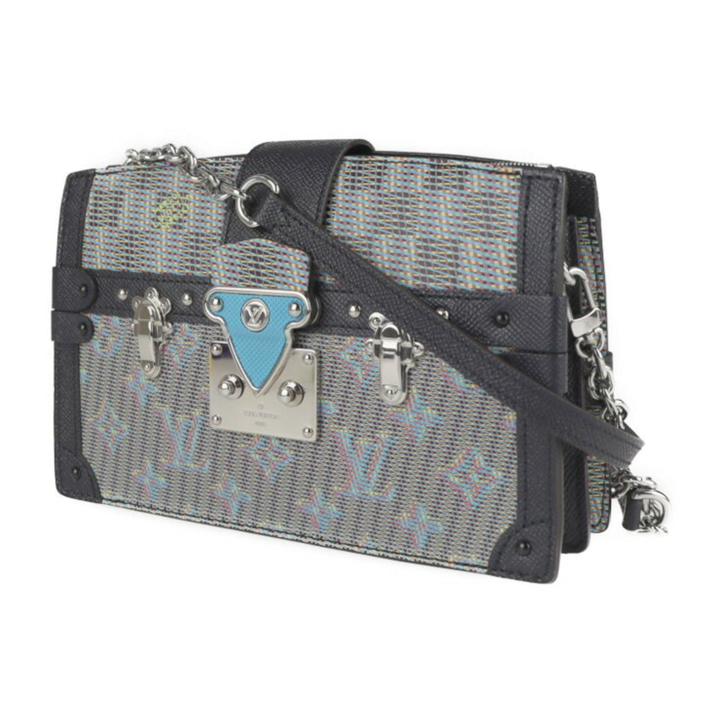Louis Vuitton Blue Monogram Monogram Handbag Shopping Bag Shoulder Bag Tote Bag