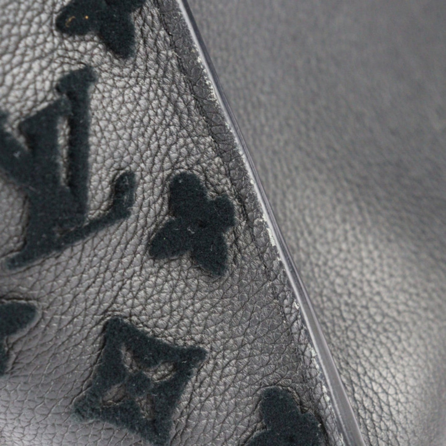 Louis Vuitton Black Leather Shoulder Bag Tote Bag