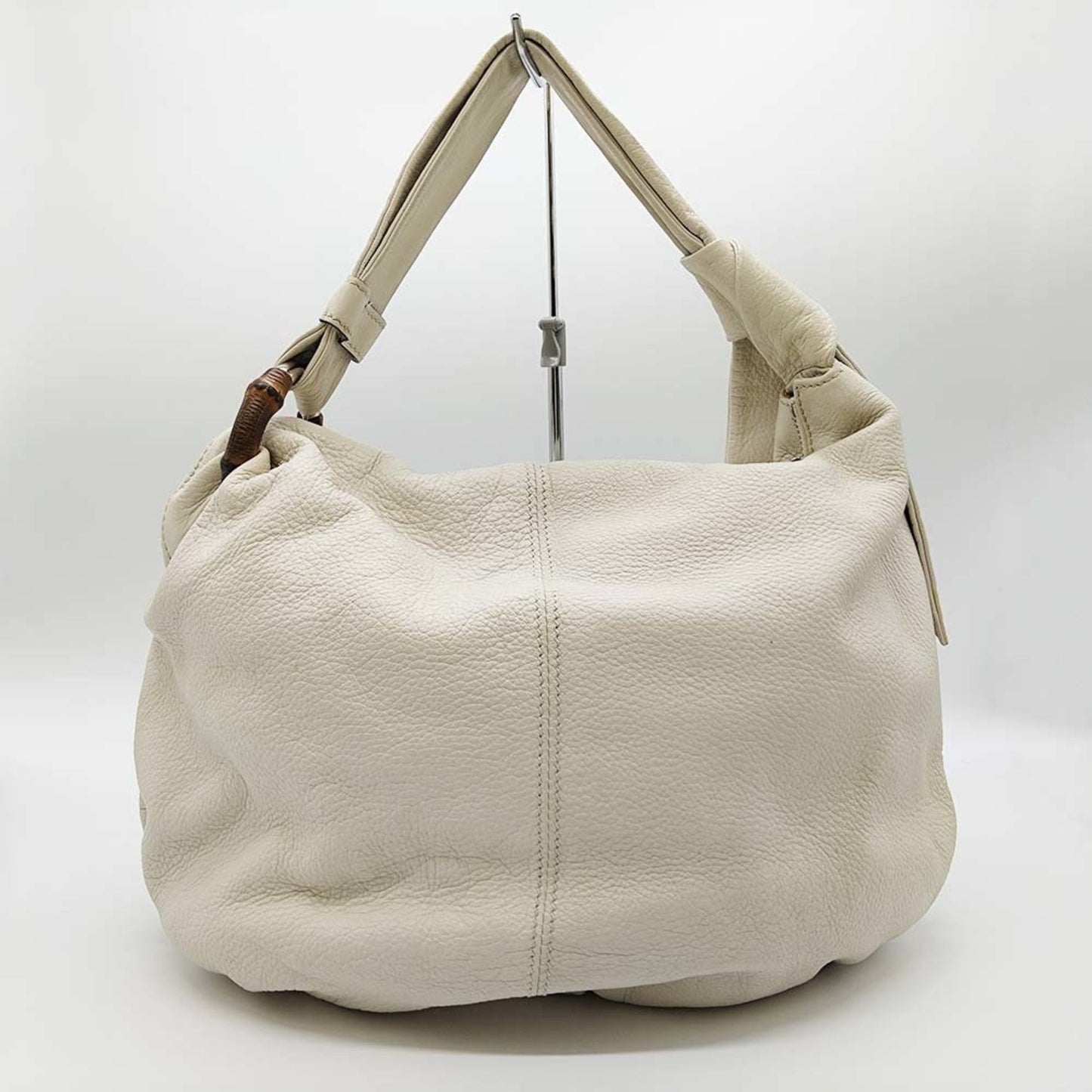 Gucci Ivory White Leather Shoulder Bag
