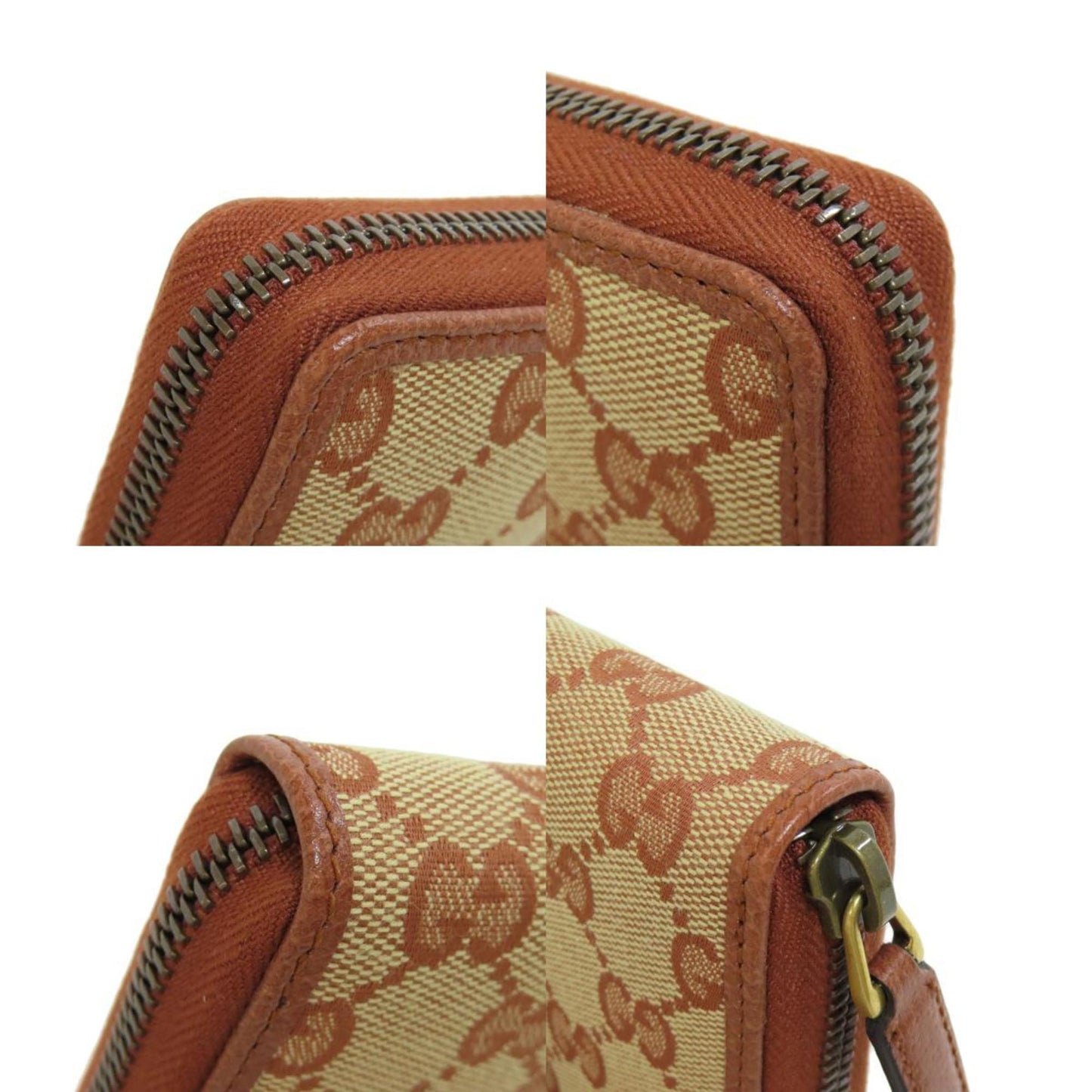 Gucci Brown Canvas Coin Purse/Coin Case