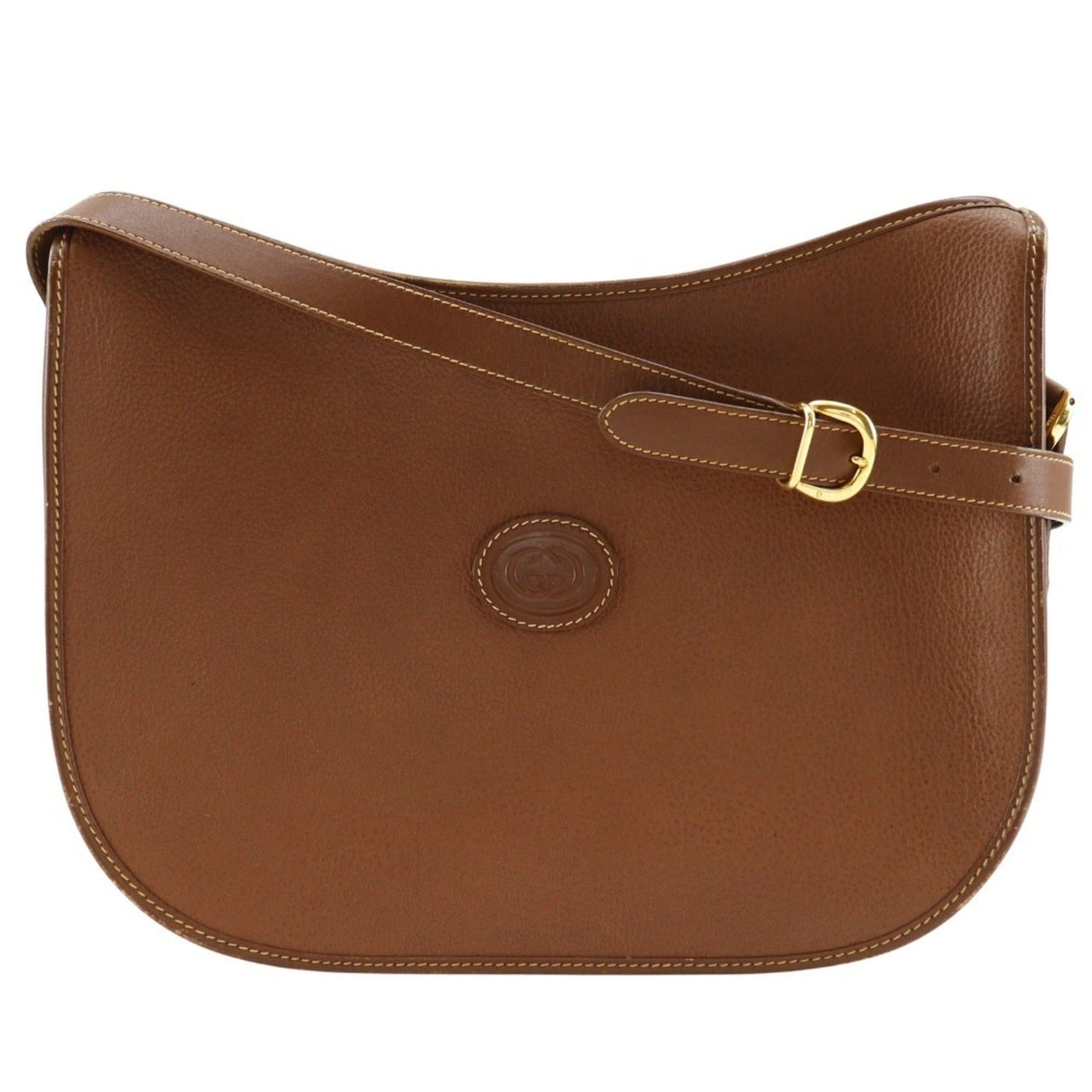 Gucci Brown Leather Shoulder Bag ()
