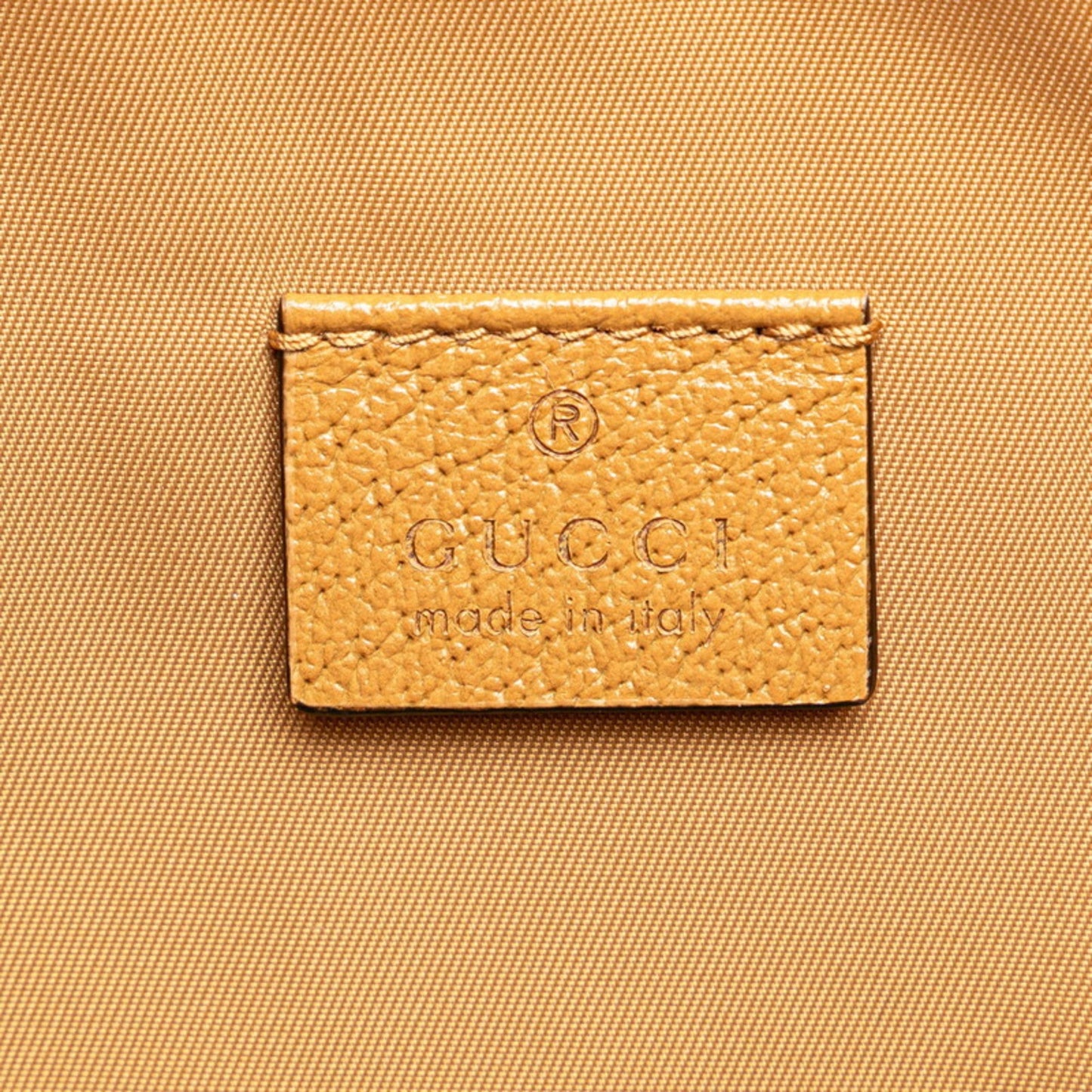 Gucci Brown Cord Leather Backpack