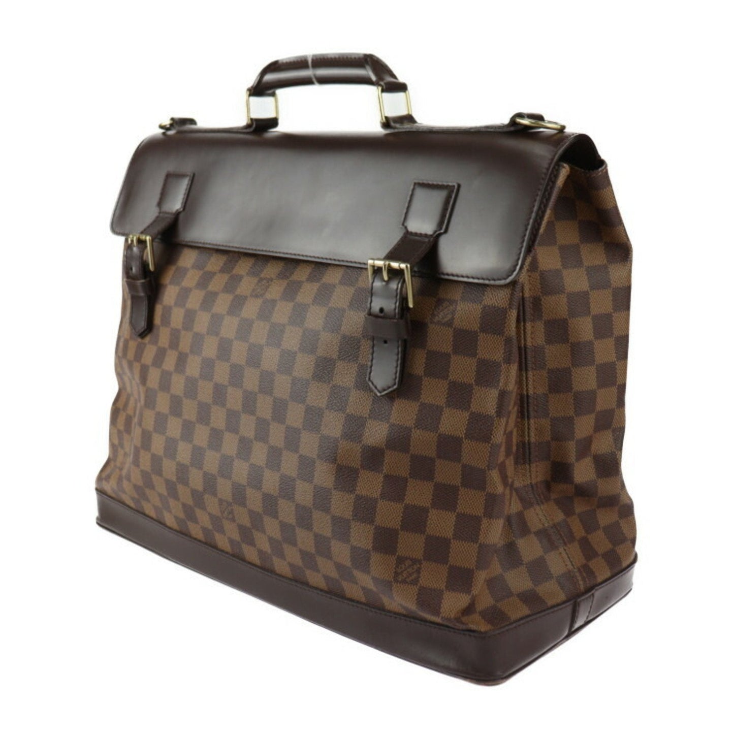 Louis Vuitton Anthracite Brown Ebene Damier Canvas Boston Bag Handbag Shoulder Bag Tote Bag