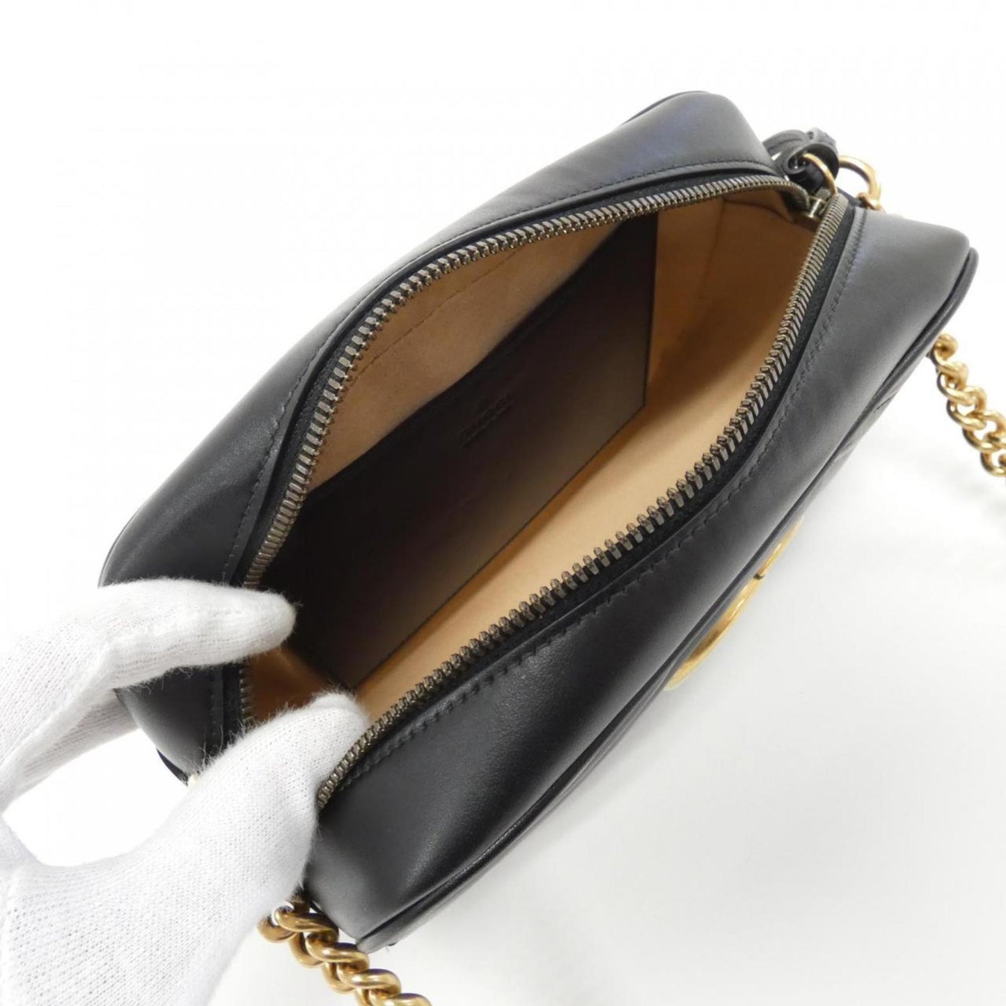 Gucci Gg Marmont Black Quilting Leather Shoulder Bag