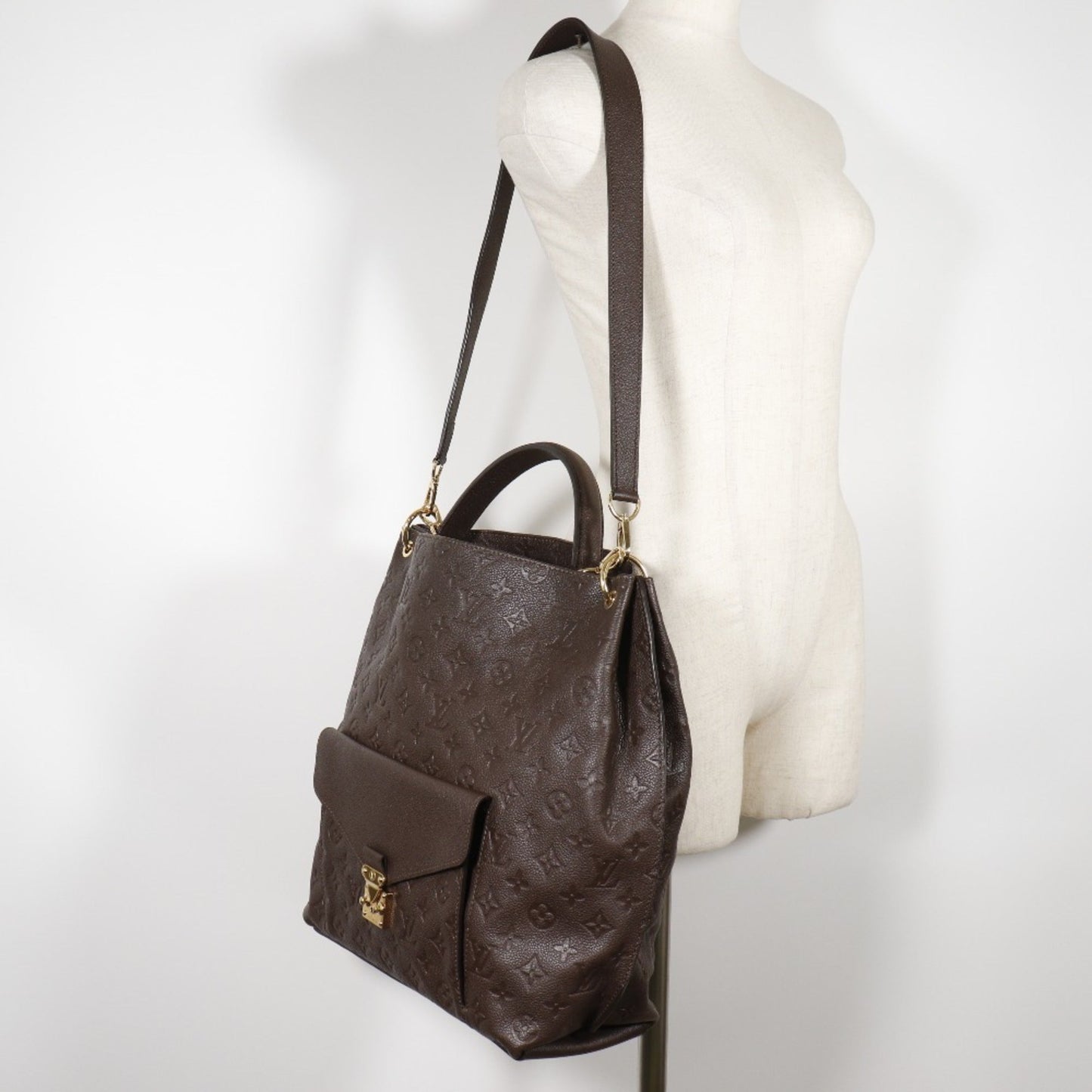 Louis Vuitton Brown Earth Monogram Empreinte Shoulder Bag