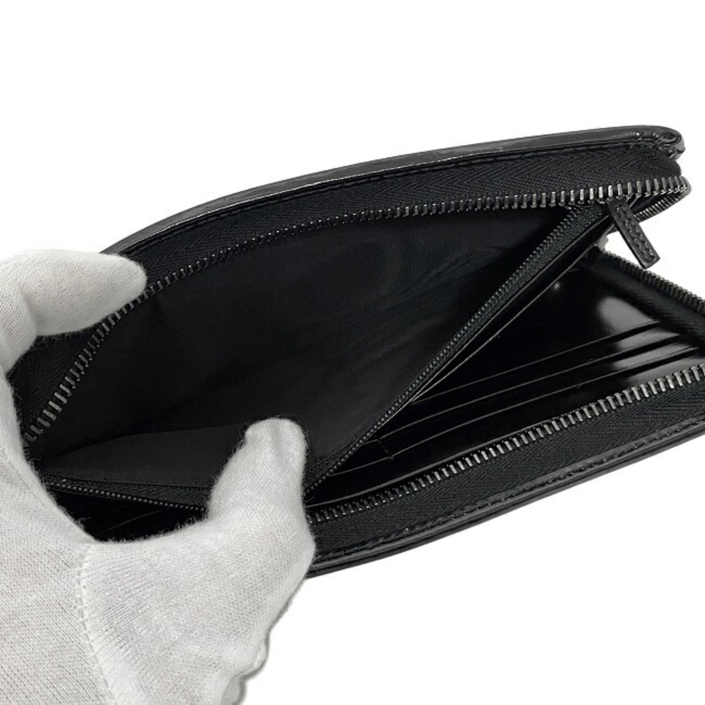 Gucci Black Pvc Leather Wallet (Bi-Fold)