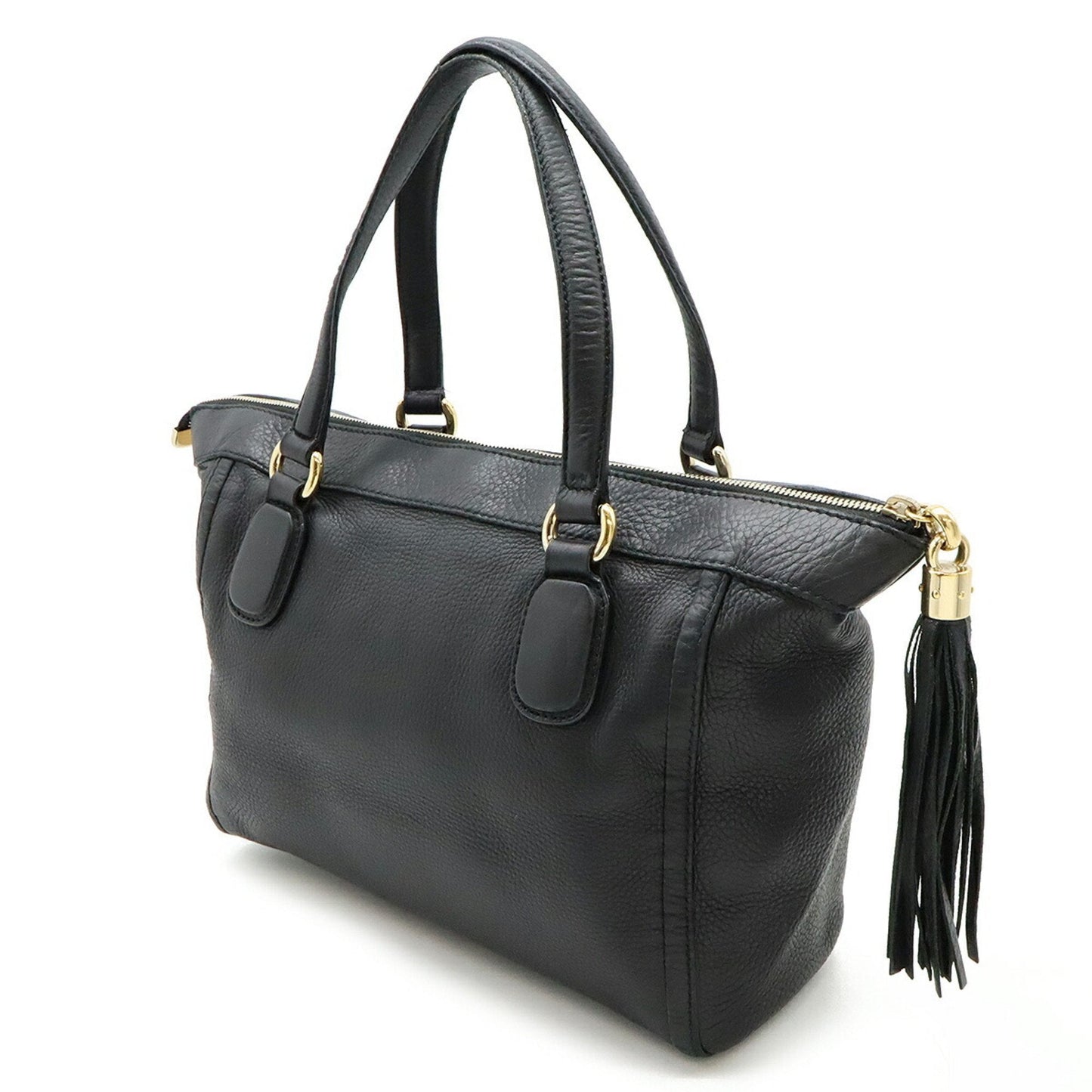 Gucci Soho Black Leather Handbag Tote Bag