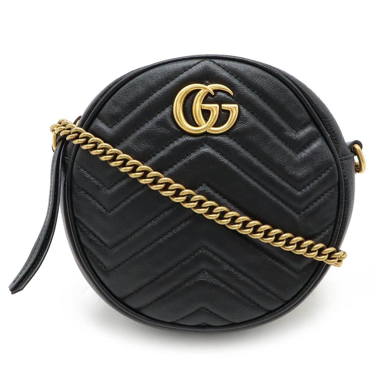 Gucci Gg Marmont Black Leather Shoulder Bag