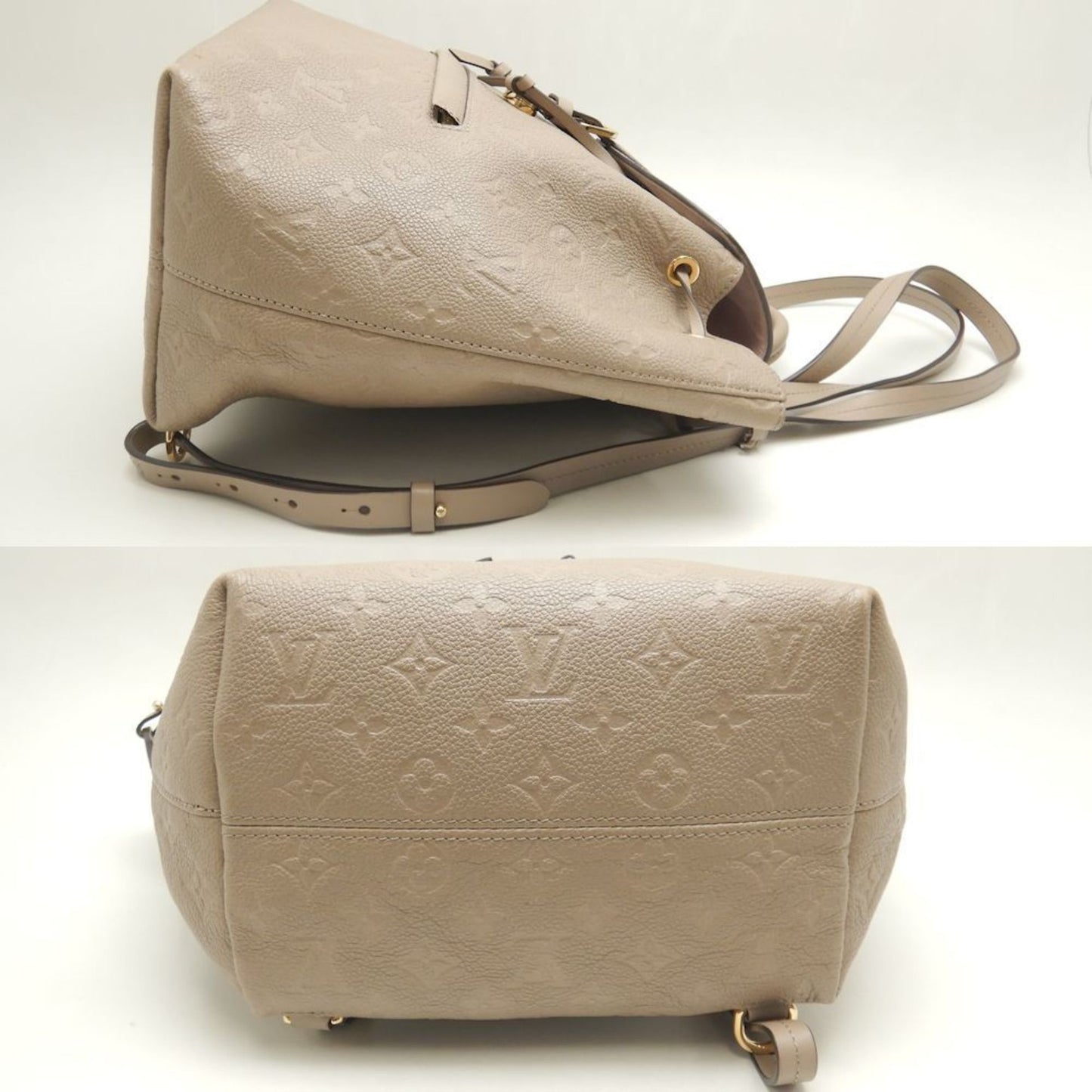 Louis Vuitton Tourterelle Leather Backpack