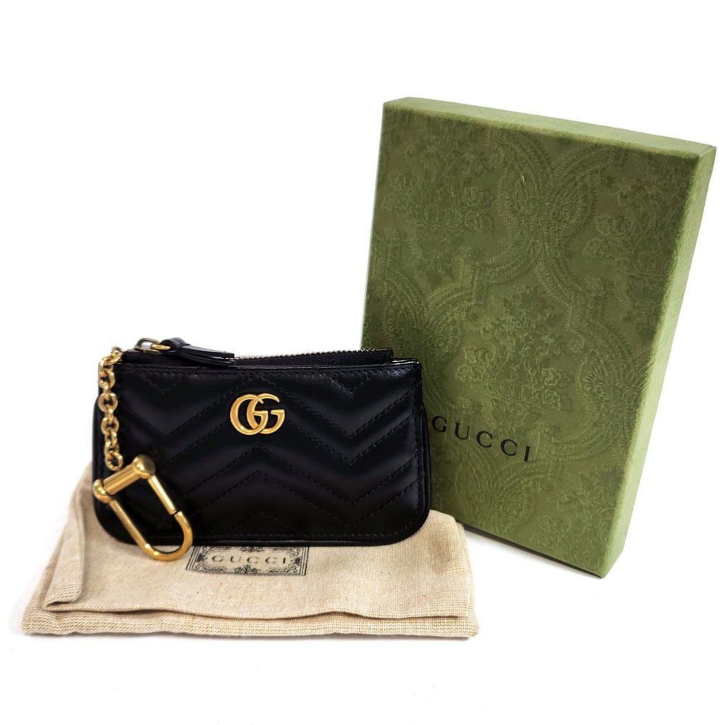 Gucci Black Leather Coin Purse/Coin Case