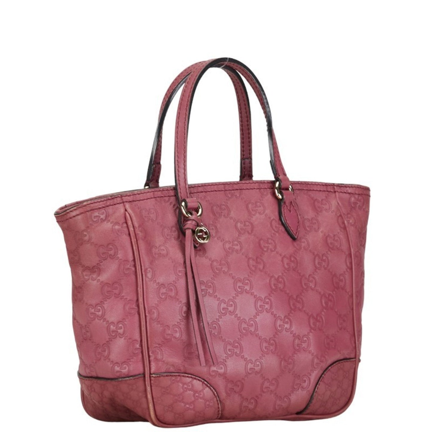 Gucci Guccissima Pink Leather Handbag Shoulder Bag