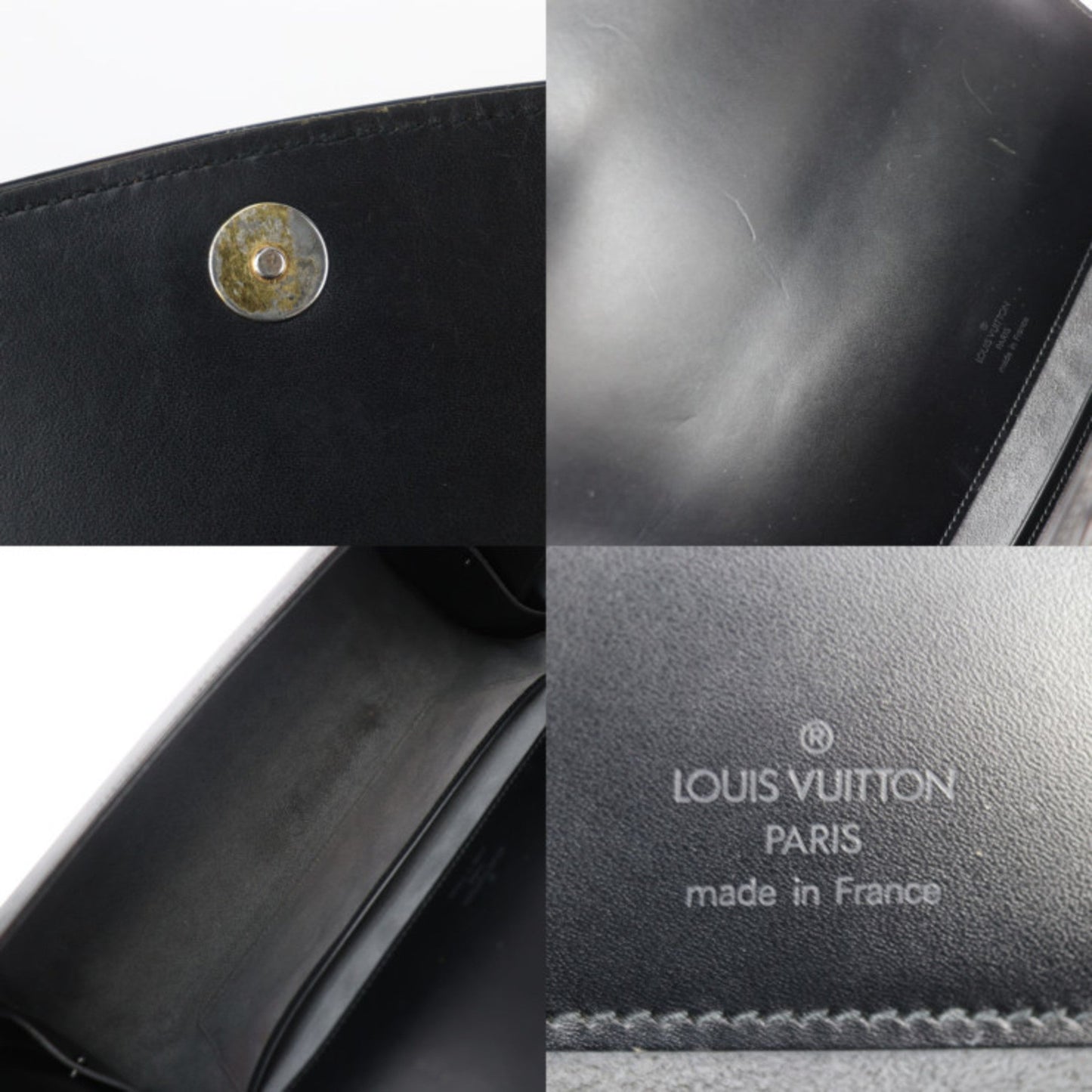 Louis Vuitton Epi Black Epi Leather Handbag Shoulder Bag