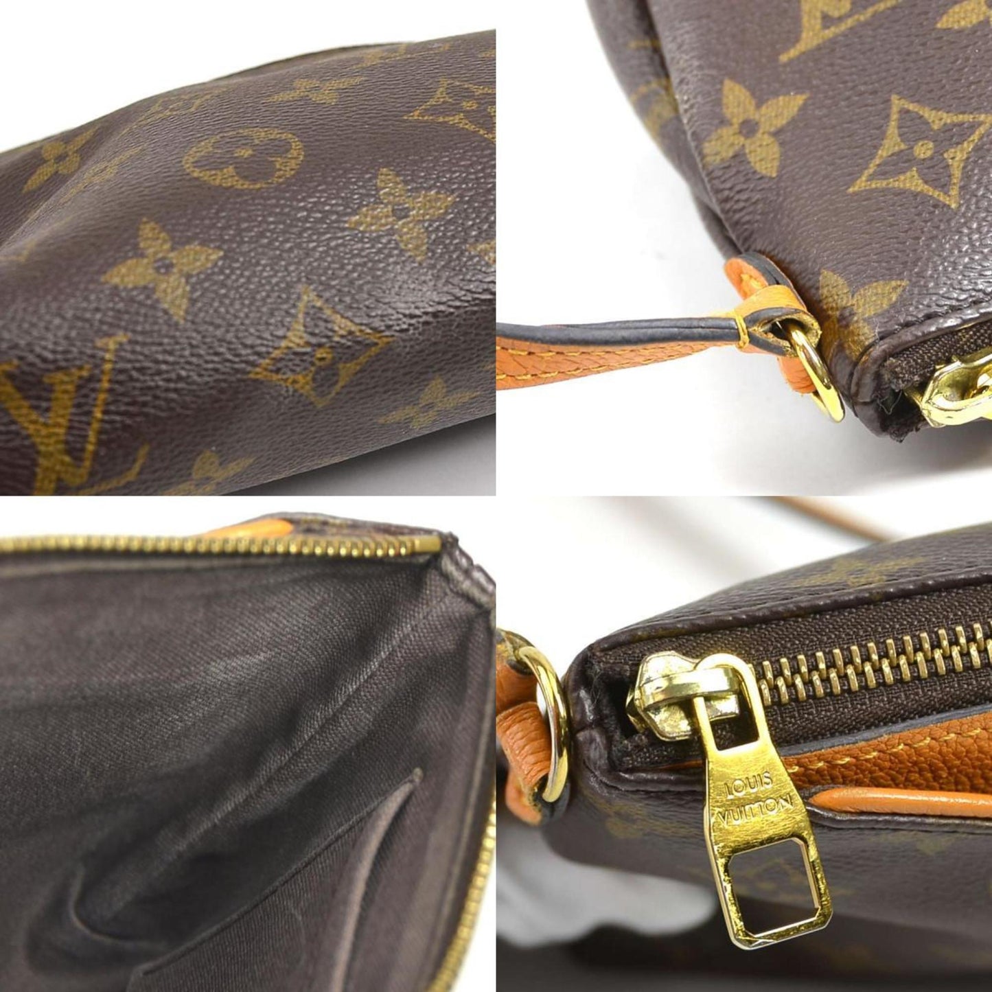Louis Vuitton Brown Monogram Leather Shoulder Bag