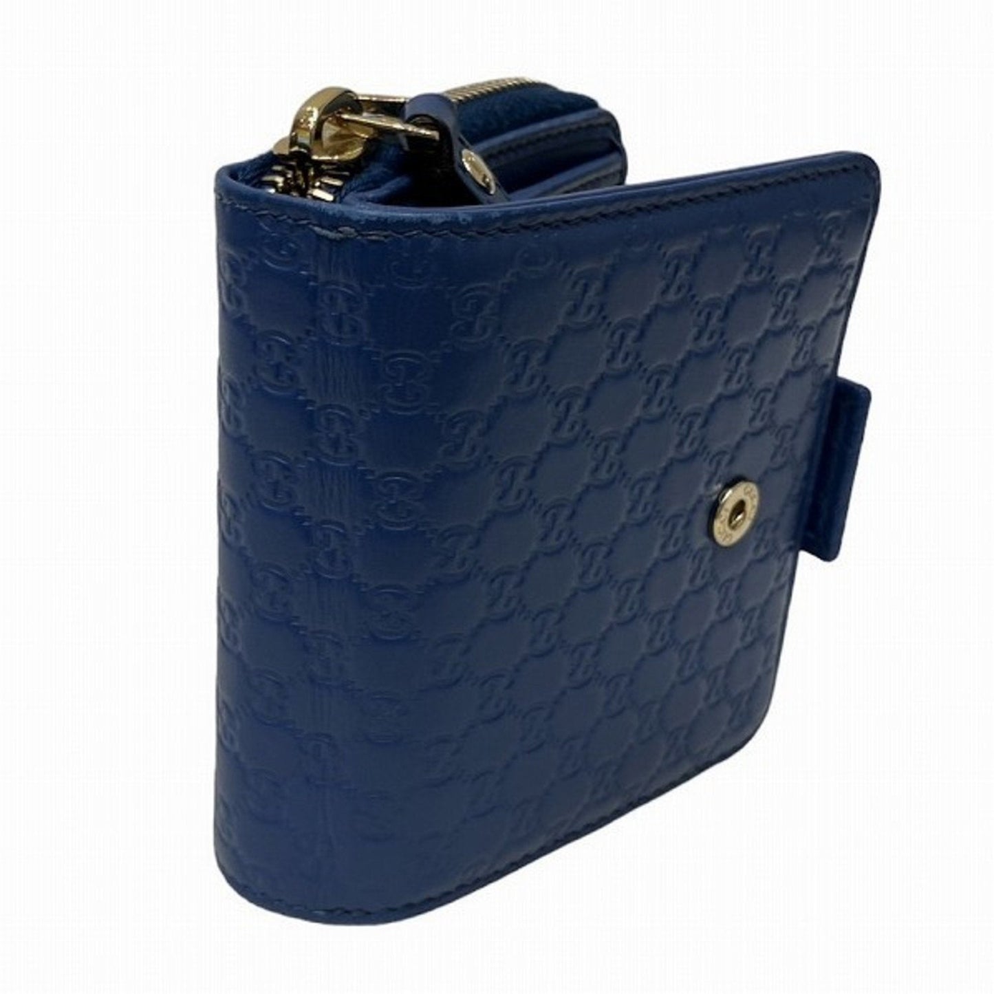 Gucci Blue Leather Coin Purse/Coin Case