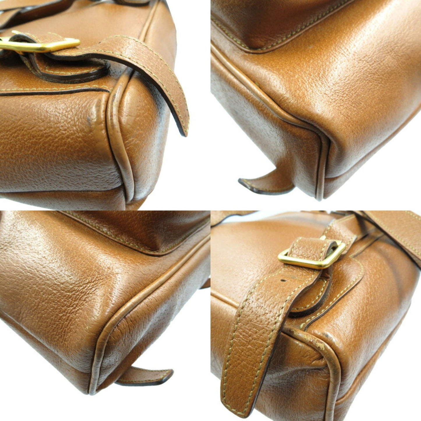 Gucci Bamboo Brown Bamboo Leather Backpack