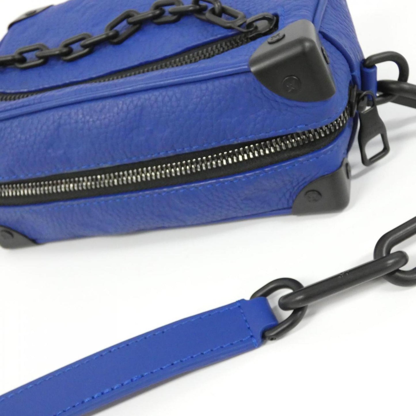 Louis Vuitton Blue Leather Shoulder Bag