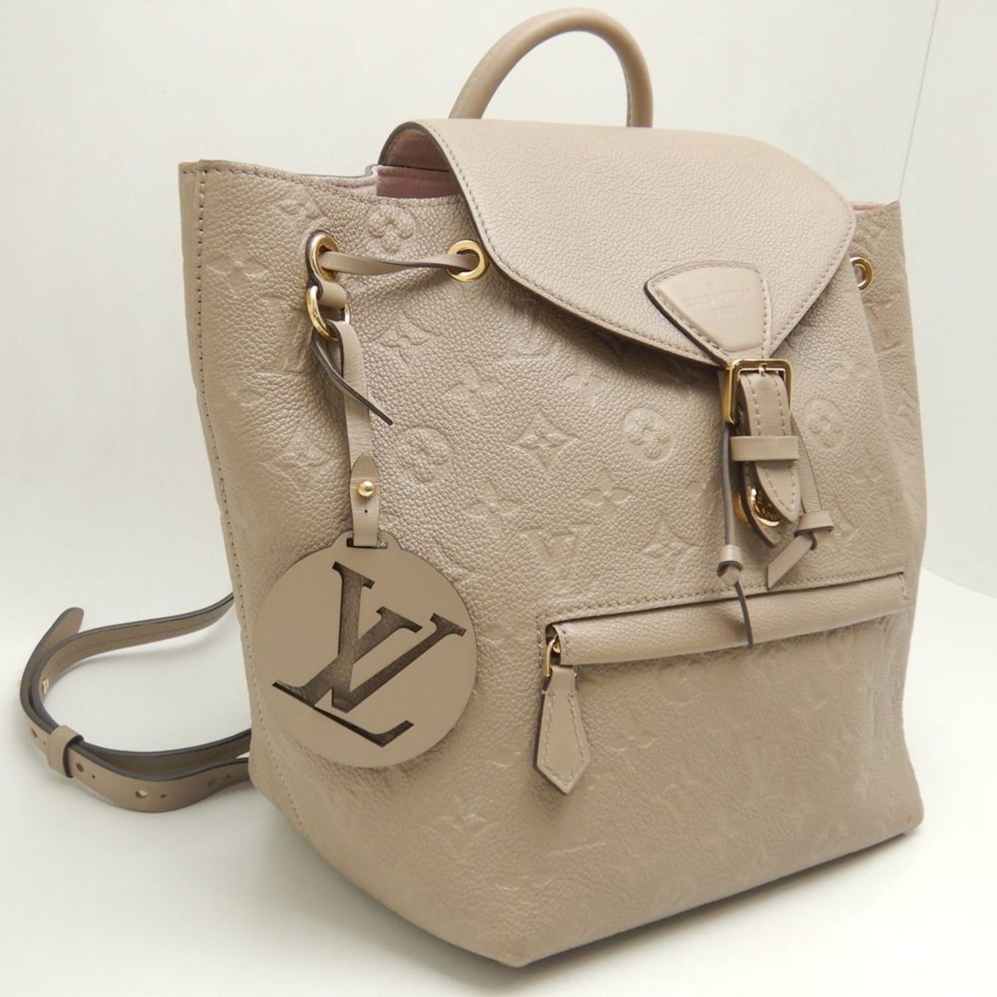 Louis Vuitton Tourterelle Leather Backpack