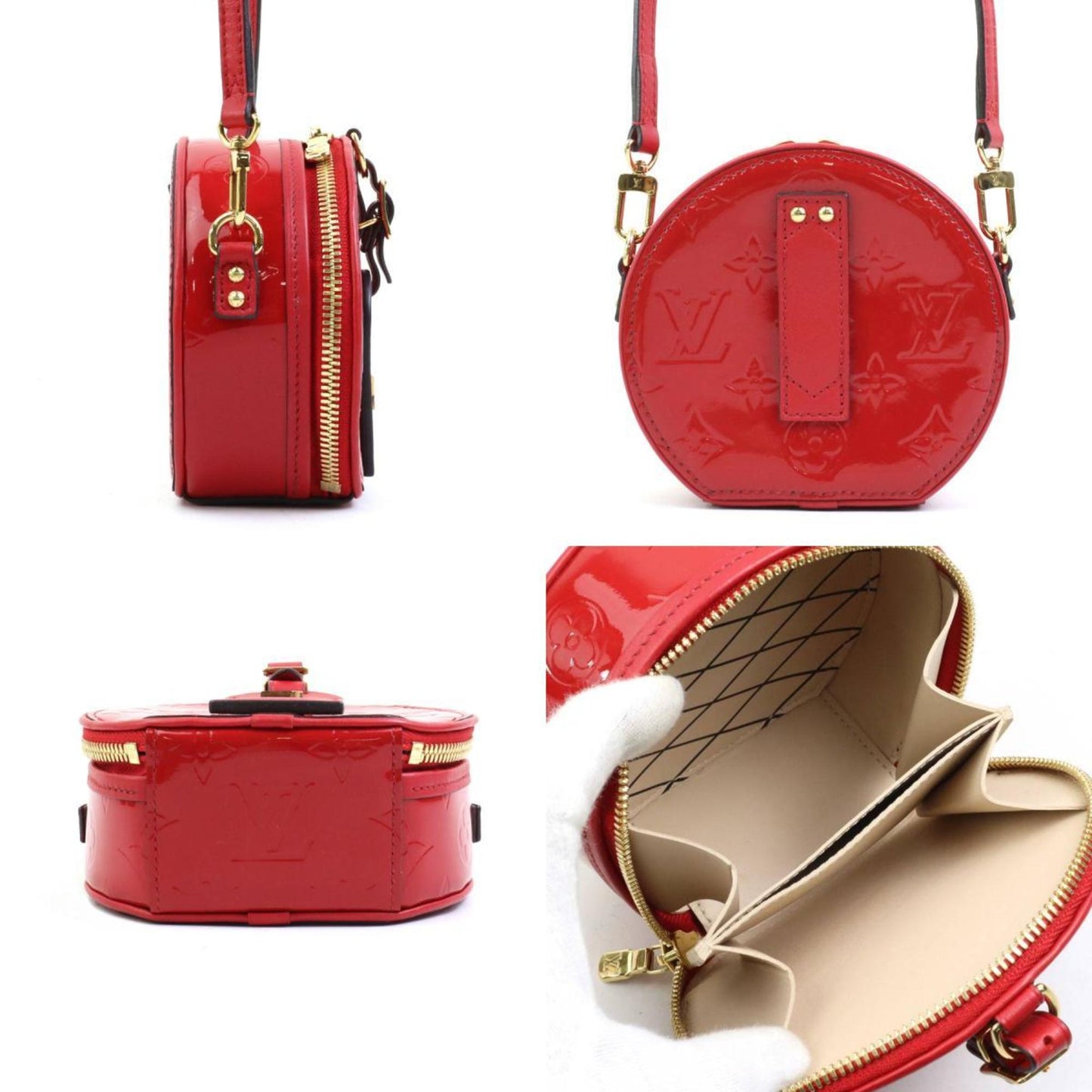 Louis Vuitton Rouge Monogram Vernis Shoulder Bag