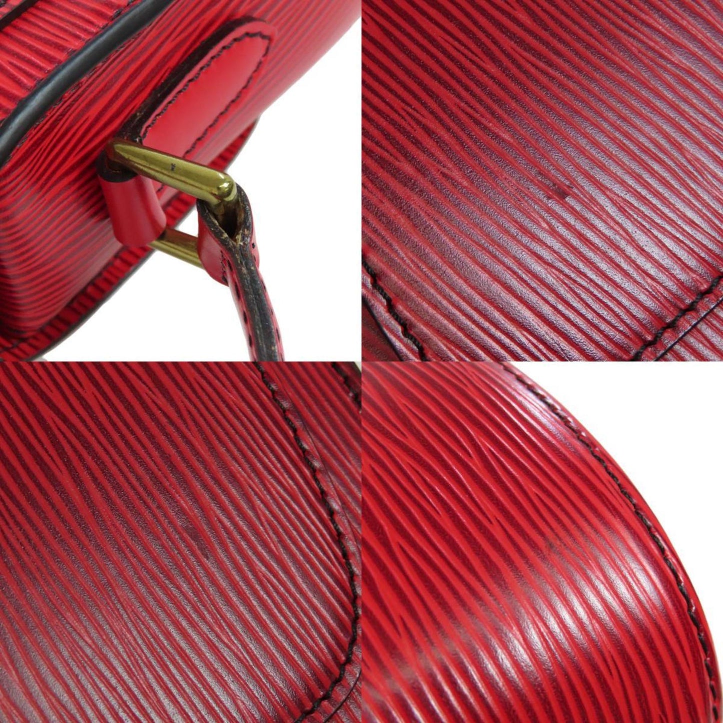 Louis Vuitton Red Color Epi Leather Shoulder Bag